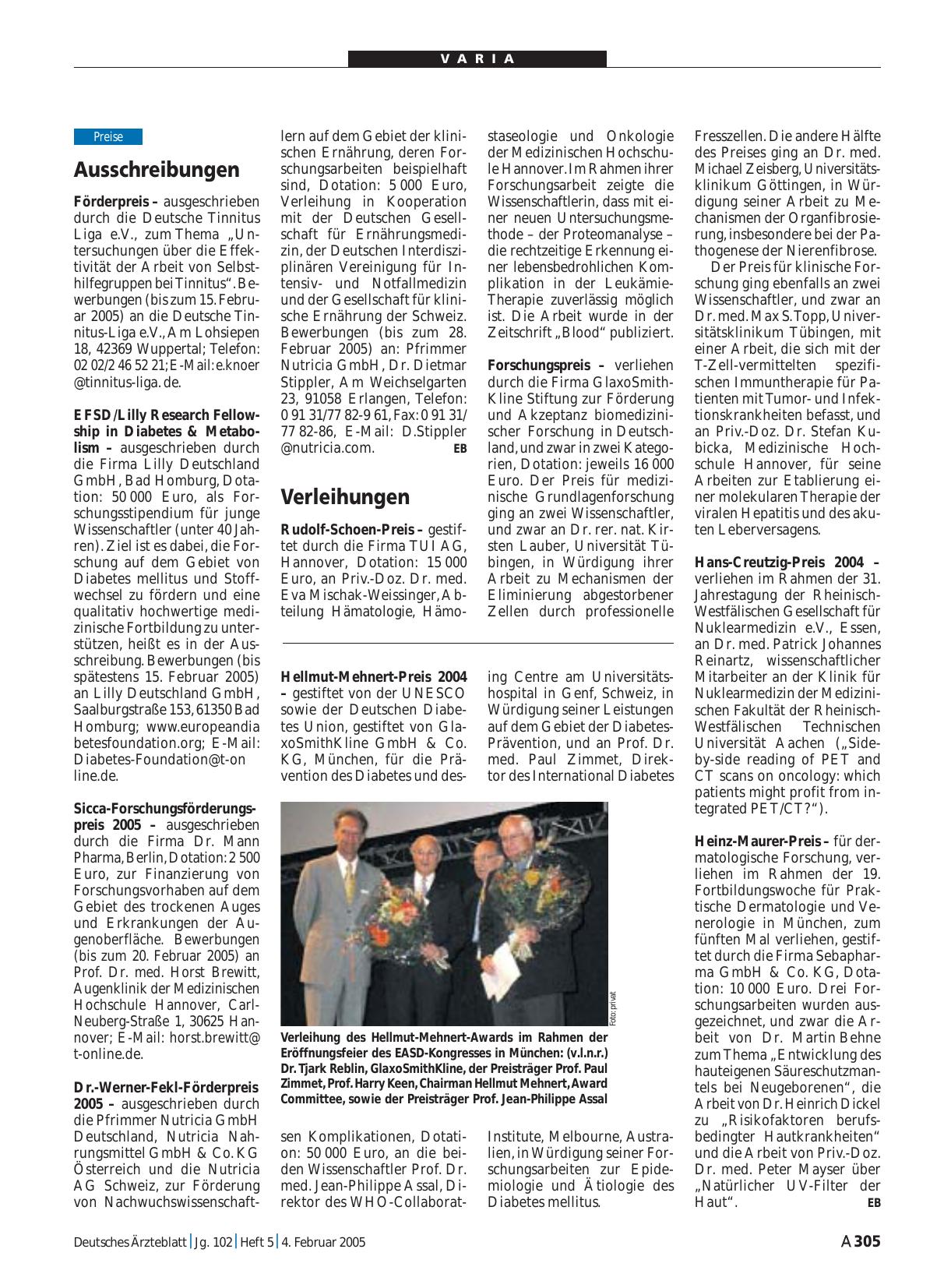 Vorschauseite 1: Ausschreibungen