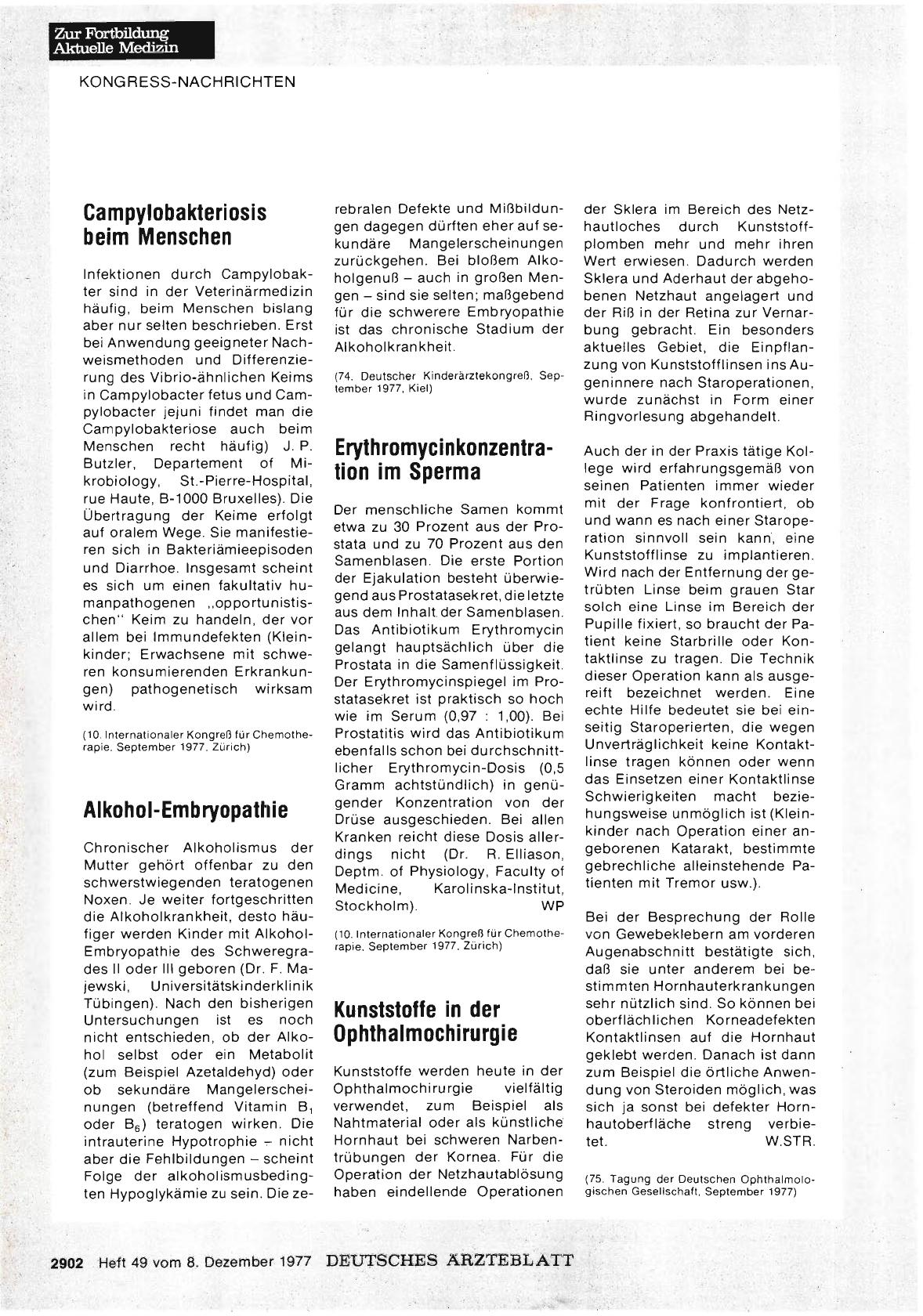Vorschauseite 1: Erythromycinkonzentration im Sperma