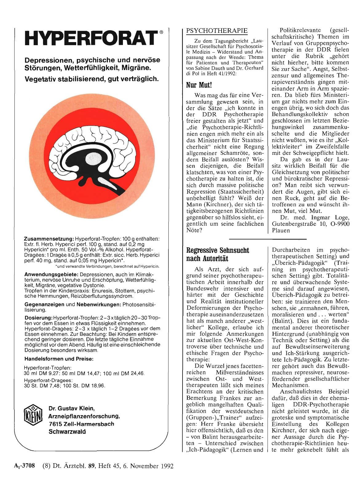 Vorschauseite 1: PSYCHOTHERAPIE: Nur Mut!