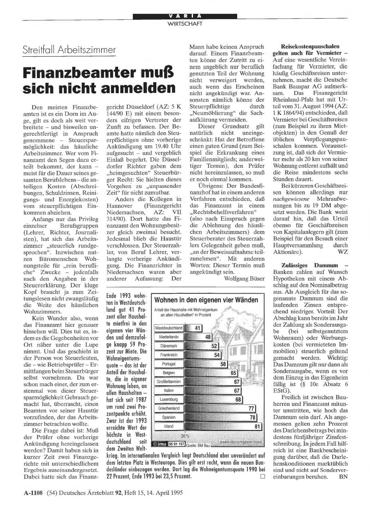 Vorschauseite 1: Wohnen in den eigenen vier Wänden