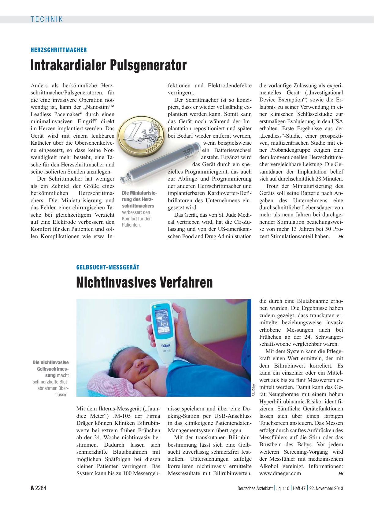 Vorschauseite 1: Herzschrittmacher: Intrakardialer Pulsgenerator