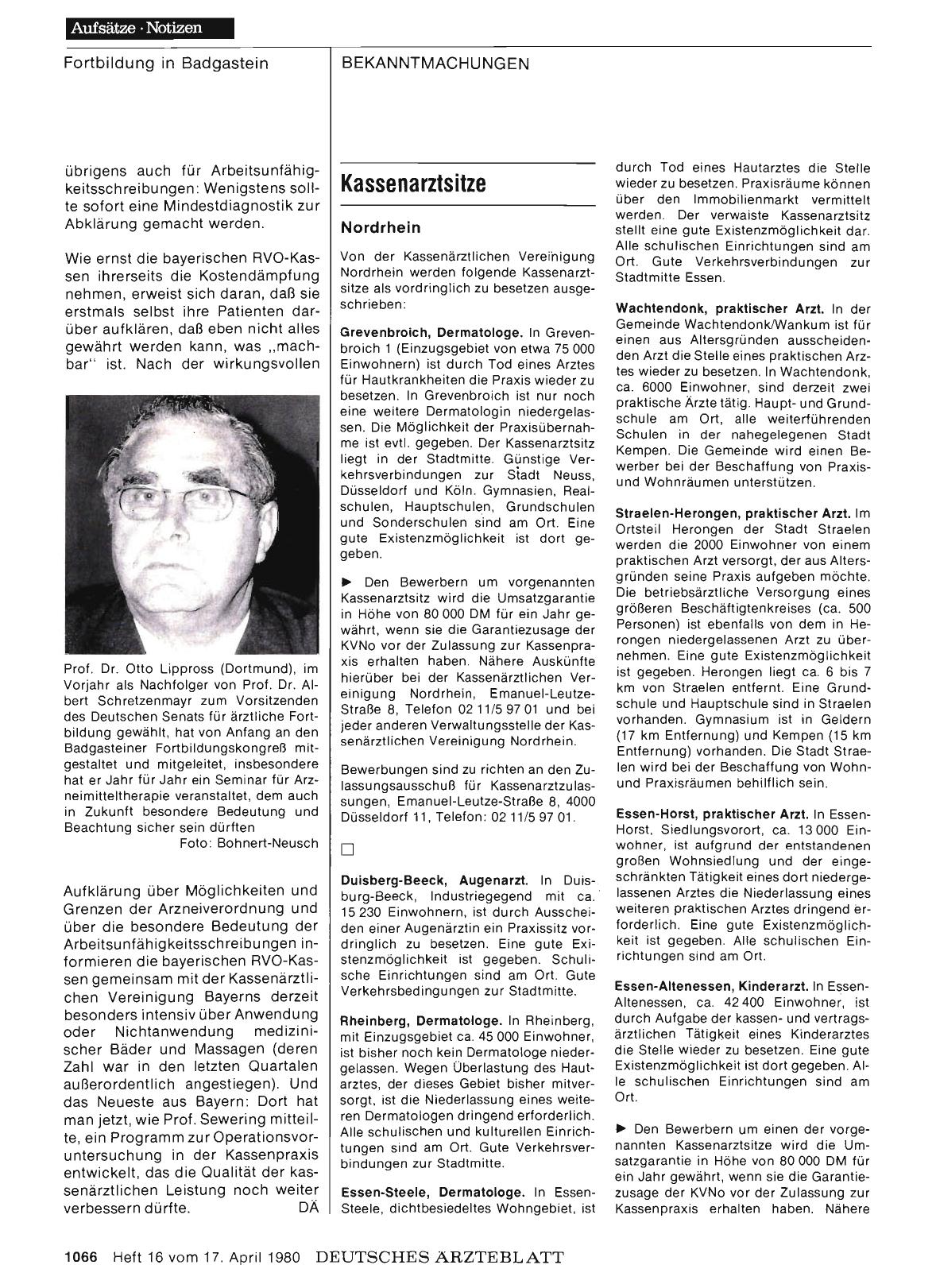 Vorschauseite 1: Kassenarztsitze