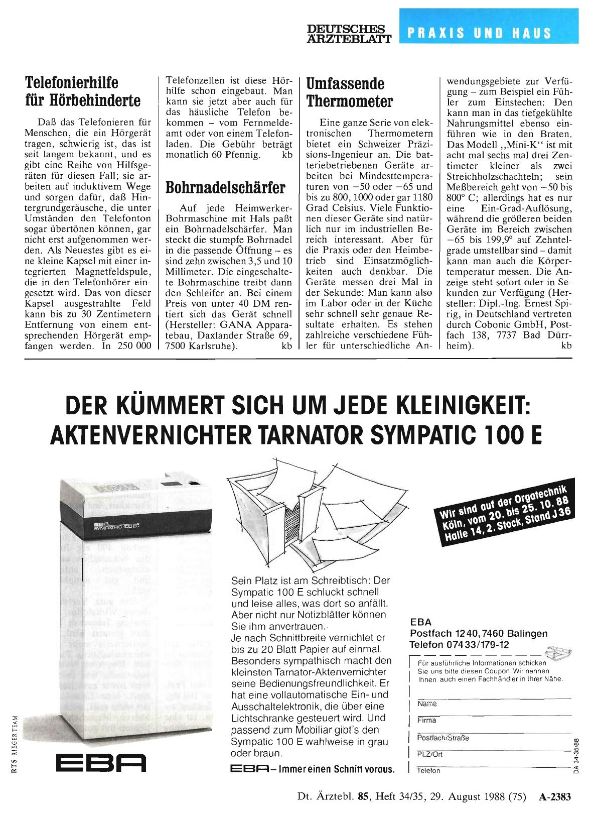 Vorschauseite 1: Telefonierhilfe für Hörbehinderte
