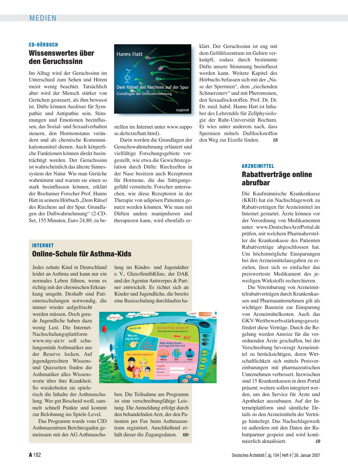 Vorschauseite 1: Arzneimittel: Rabattverträge online abrufbar