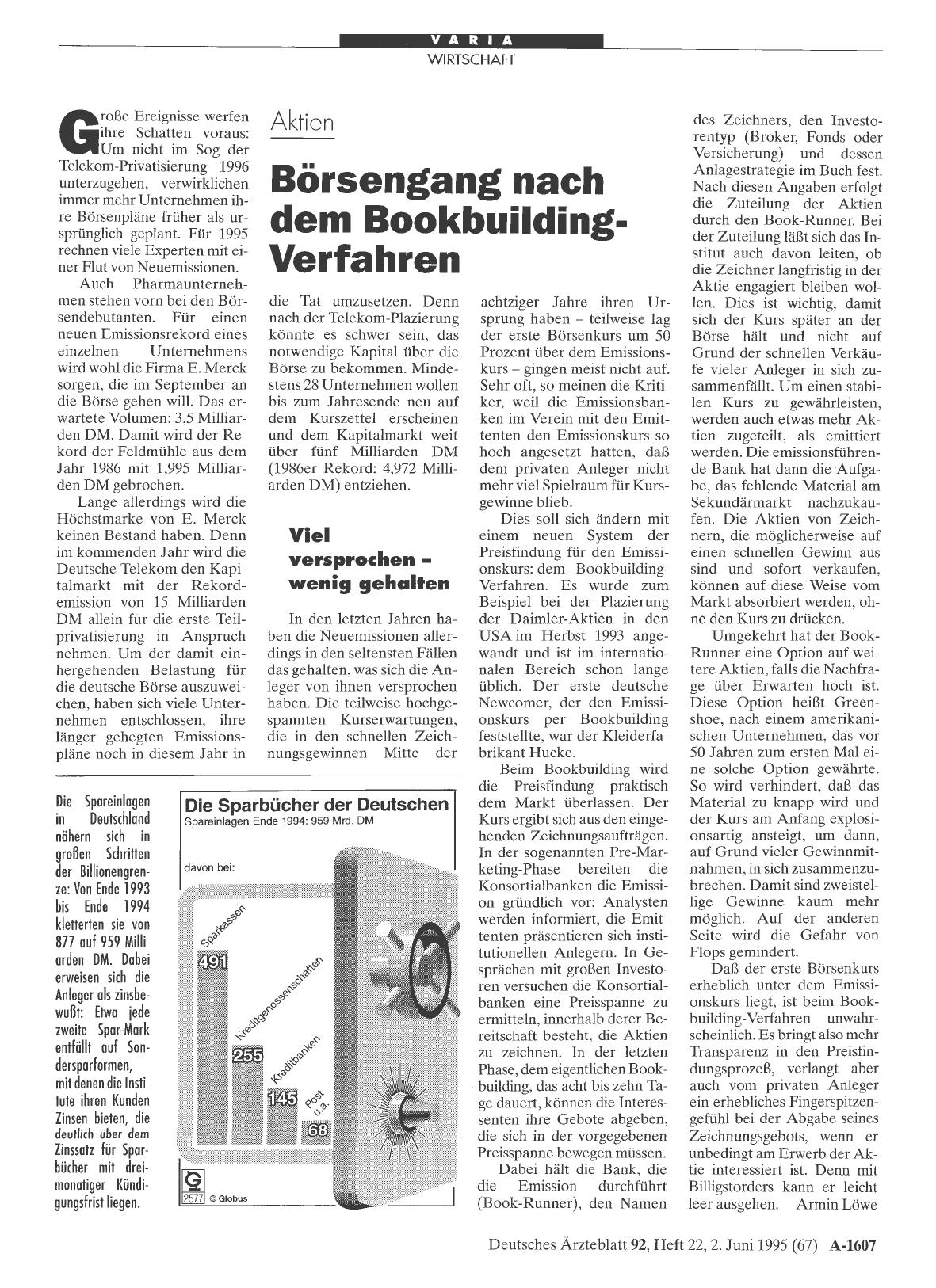 Vorschauseite 1: Aktien: Börsengang nach dem Bookbuilding-Verfahren