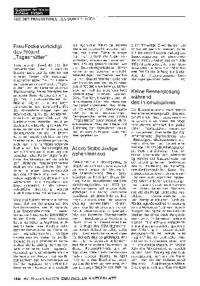 Vorschauseite 1: Ältere Selbständige gehen leer aus