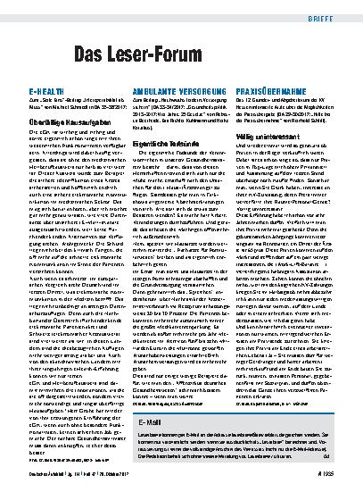 Vorschauseite 1: Ambulante Versorgung: Eigentliche Todsünde