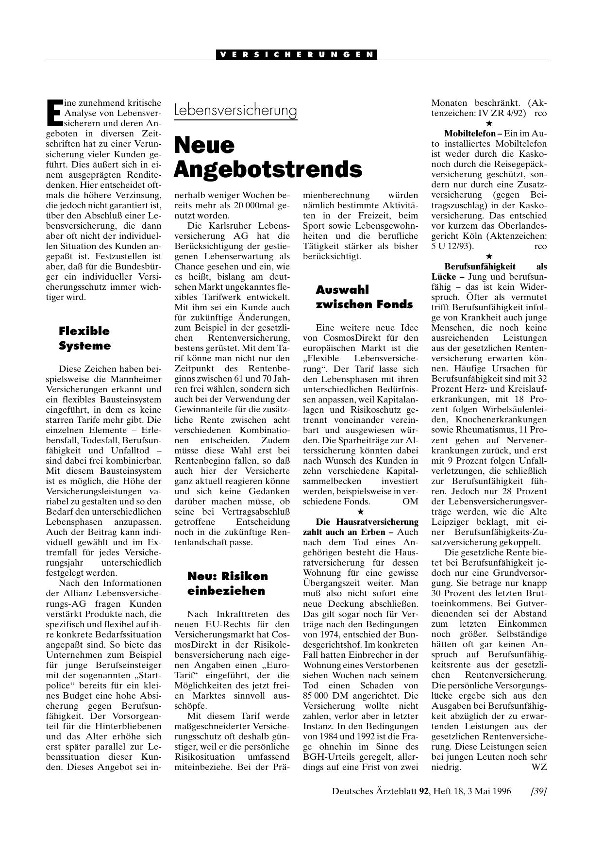 Vorschauseite 1: Berufsunfähigkeit als Lücke
