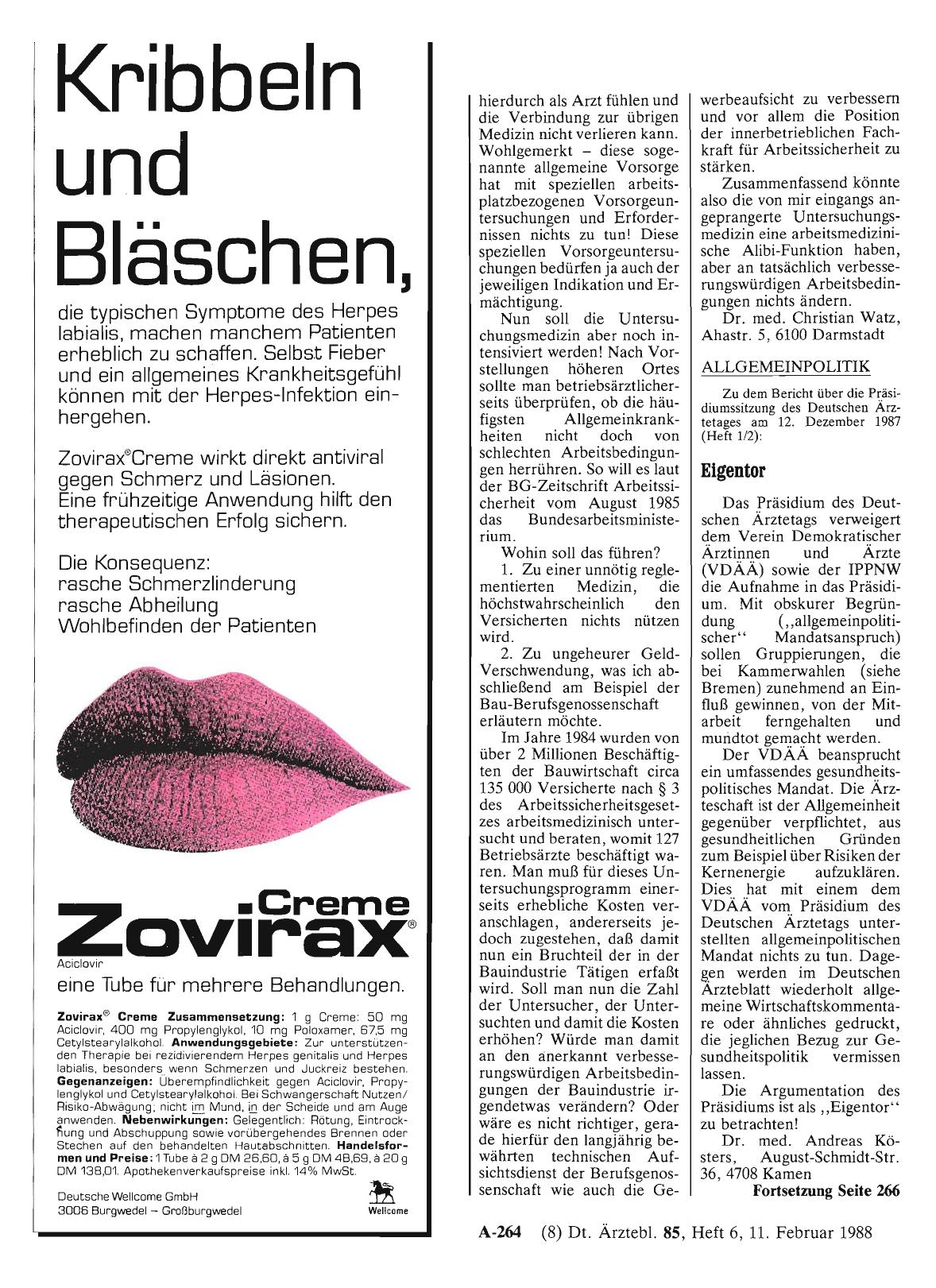 Vorschauseite 1: ALLGEMEINPOLITIK: Eigentor