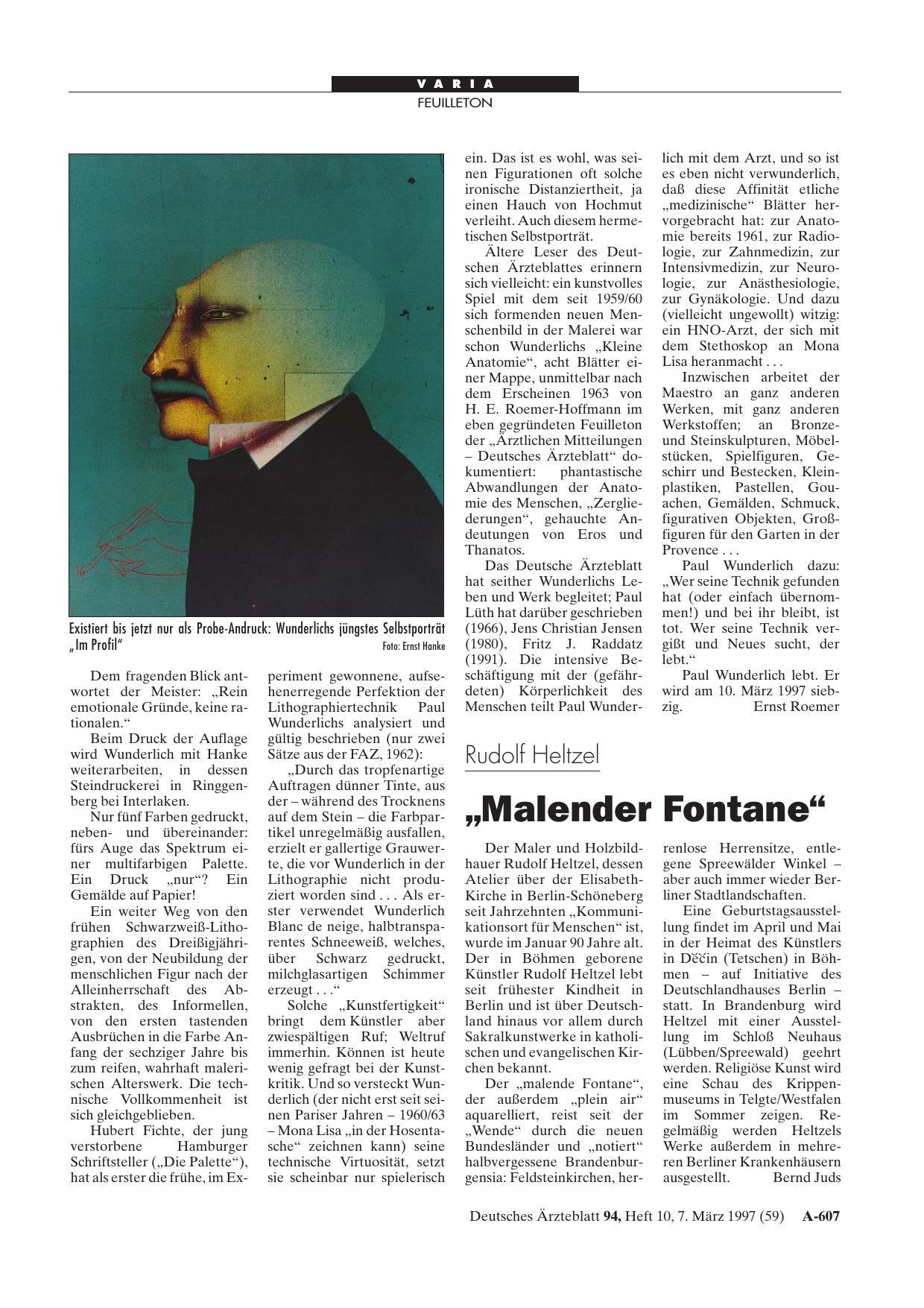 Vorschauseite 1: Rudolf Heltzel „Malender Fontane“