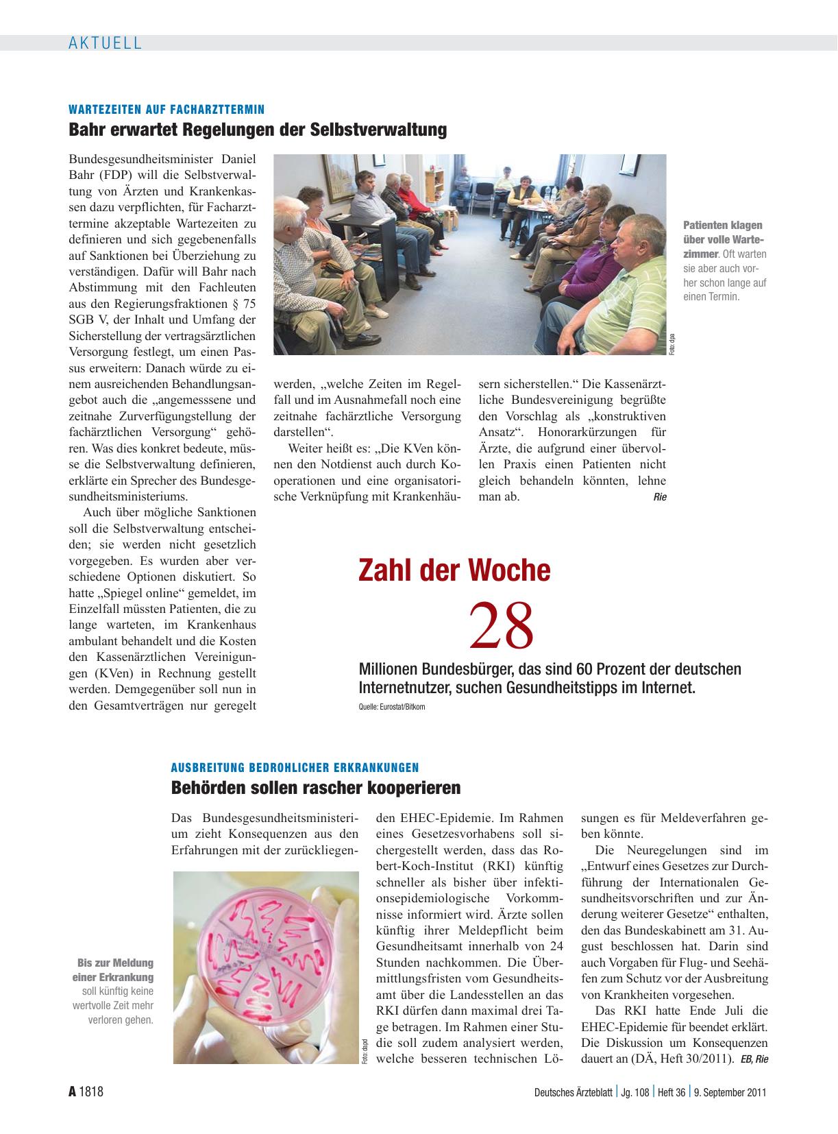 Vorschauseite 1: Zahl der Woche 28