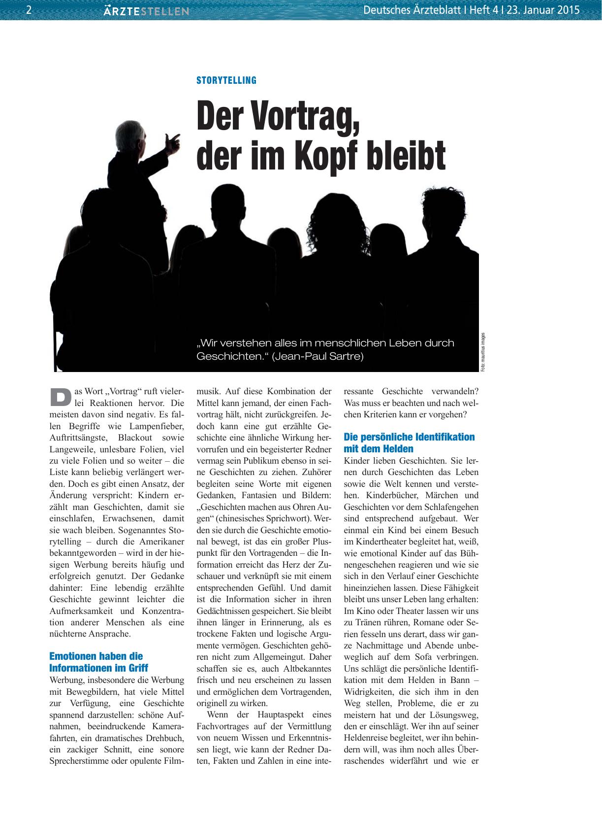 Vorschauseite 1: Storytelling: Der Vortrag, der im Kopf bleibt