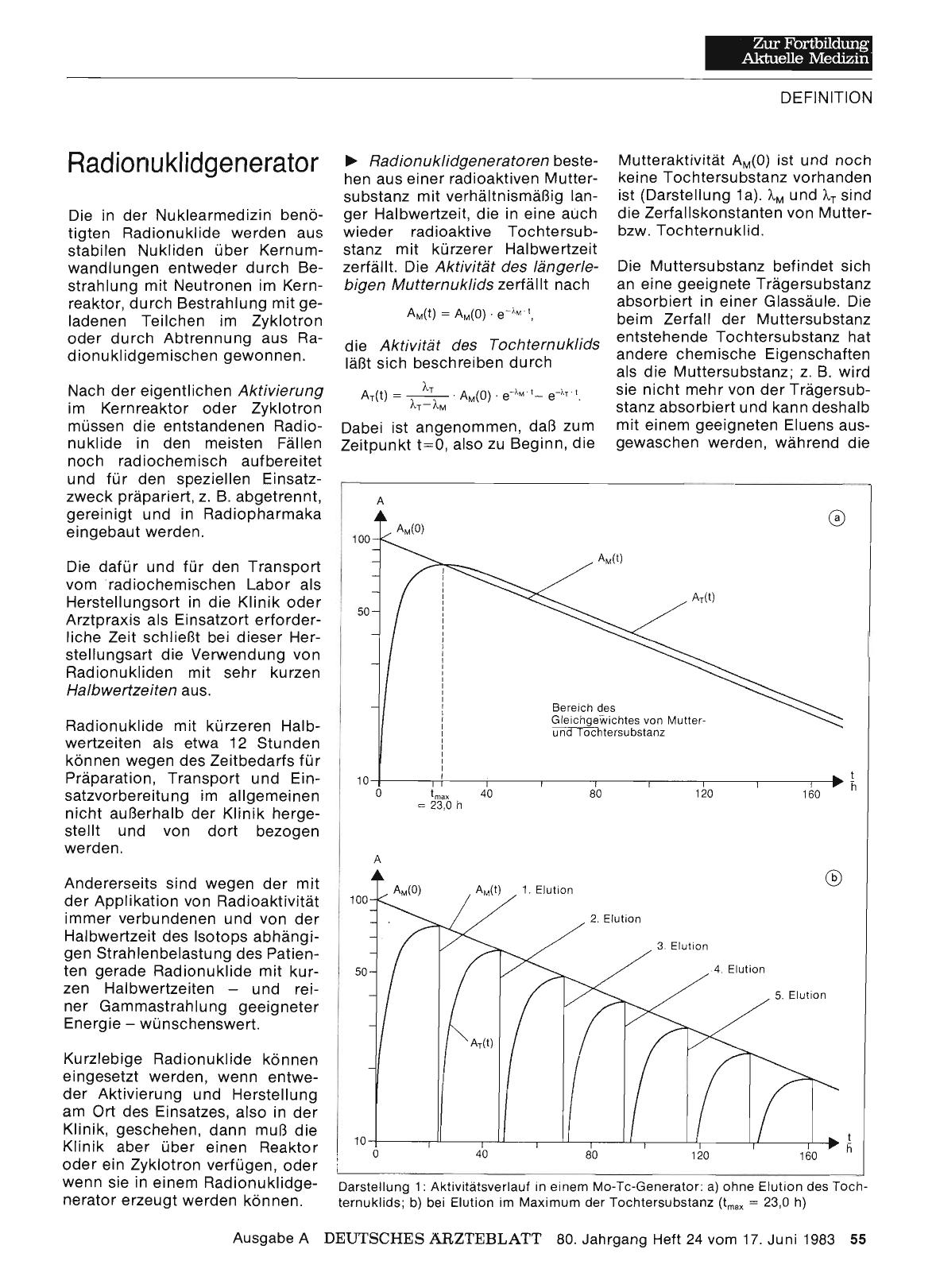 Vorschauseite 1: Radionuklidgenerator