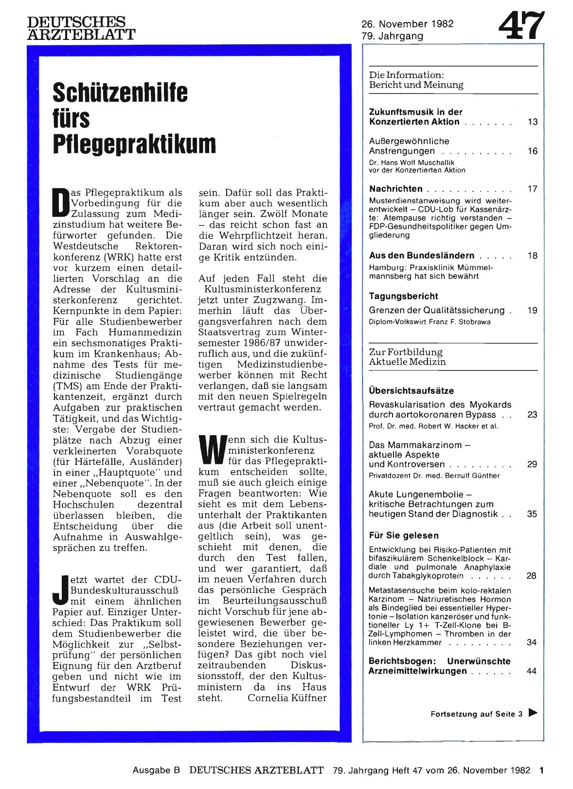Vorschauseite 1: Schützenhilfe fürs Pflegepraktikum