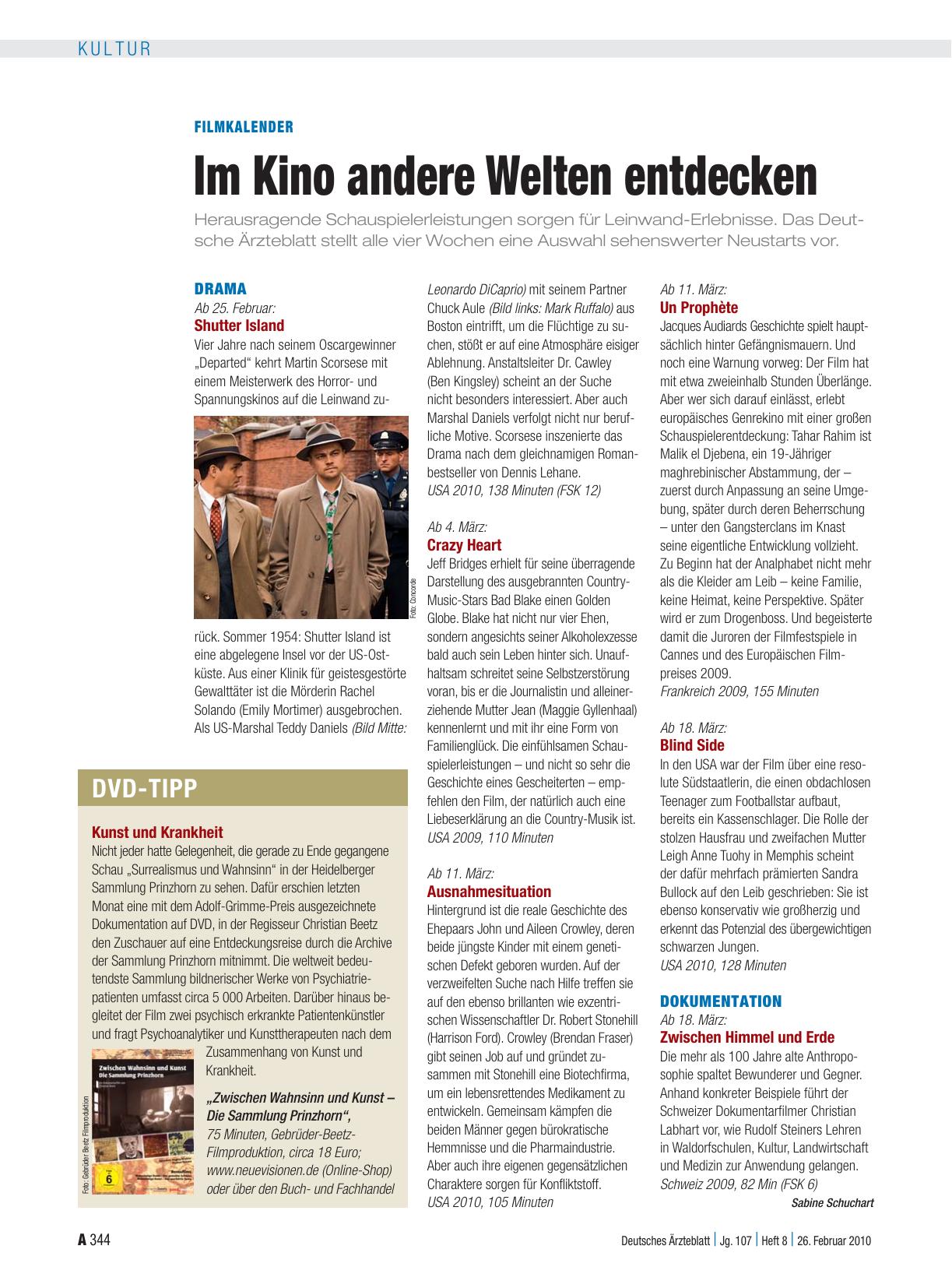Vorschauseite 1: Filmkalender: Im Kino andere Welten entdecken