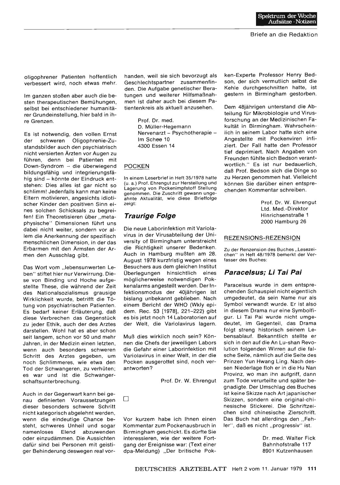 Vorschauseite 1: REZENSIONS-REZENSION: Paracelsus; Li Tai Pai