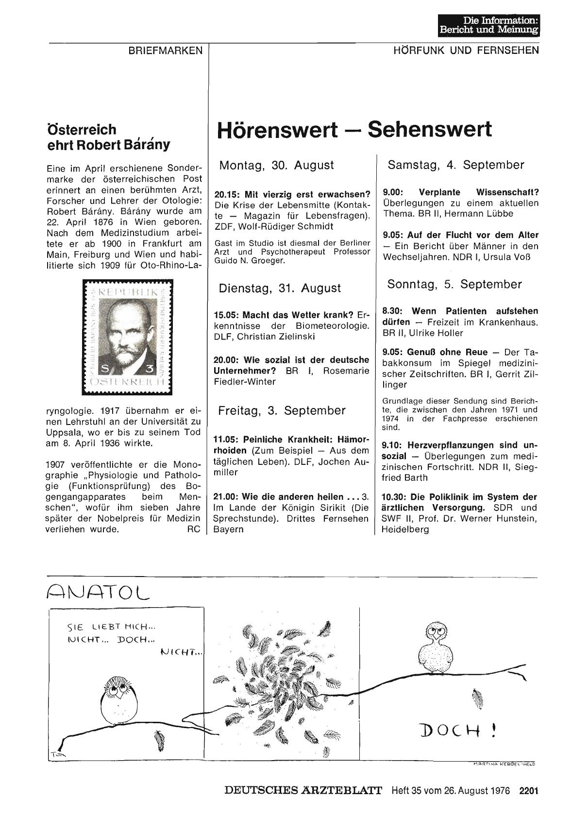 Vorschauseite 1: Hörenswert — Sehenswert