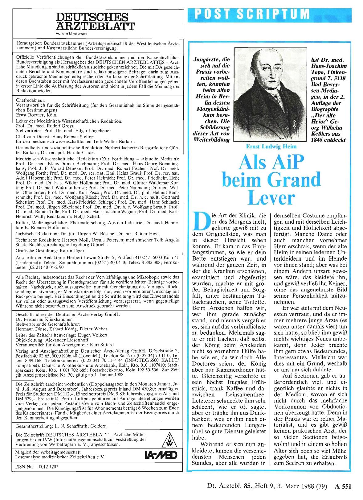 Vorschauseite 1: Als AiP beim Grand Lever