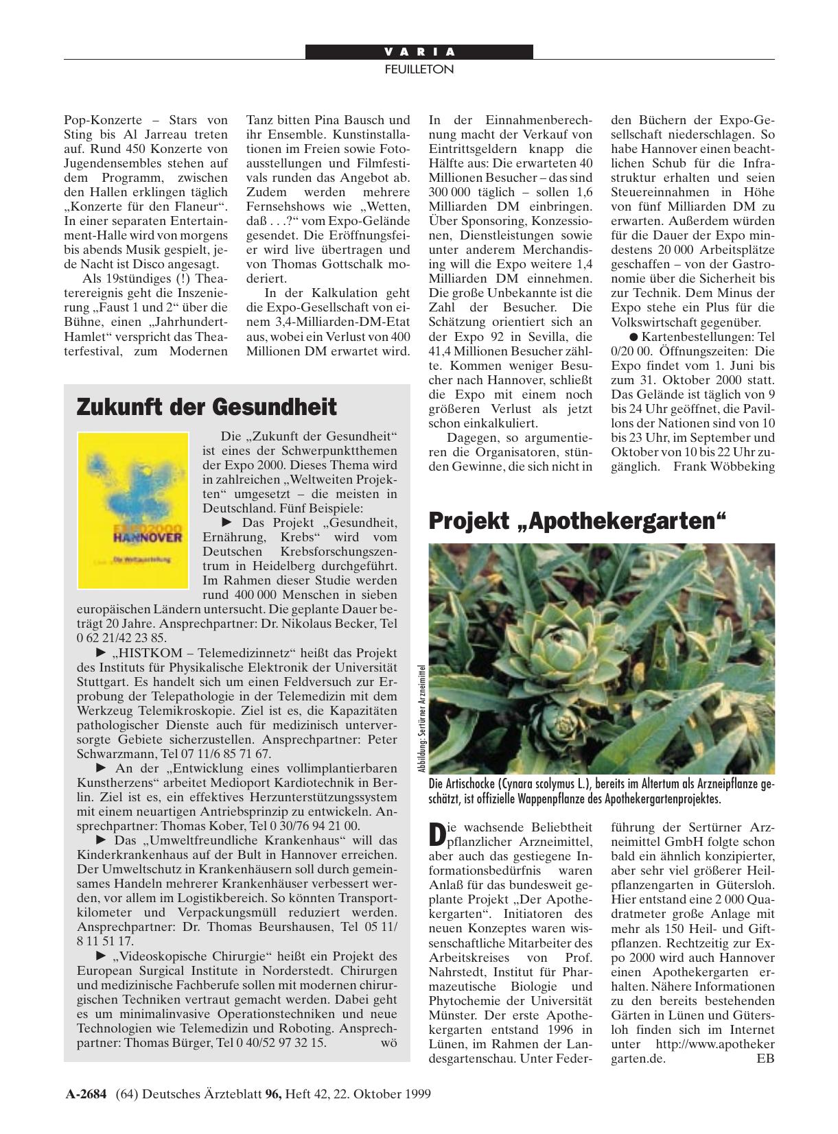 Vorschauseite 1: Projekt „Apothekergarten“