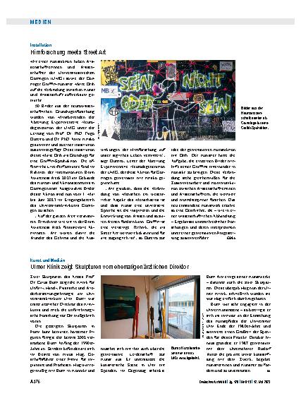 Vorschauseite 1: Kunst und Medizin: Ulmer Klinik zeigt Skulpturen vom ehemaligen ärztlichen Direktor