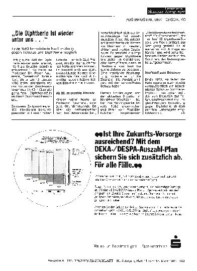 Vorschauseite 1: „Die Diphtherie ist wieder unter uns. .”