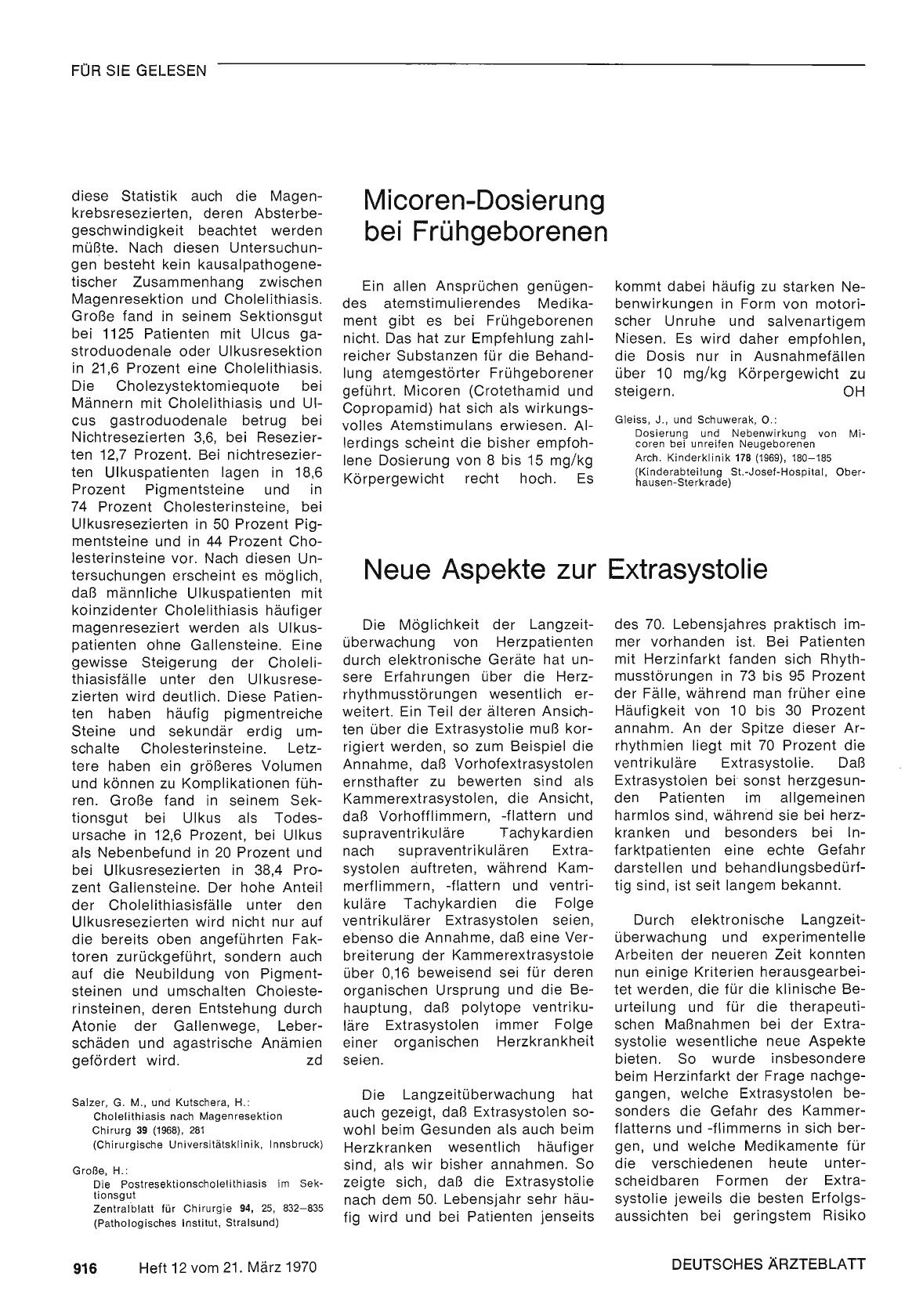 Vorschauseite 1: Neue Aspekte zur Extrasystolie
