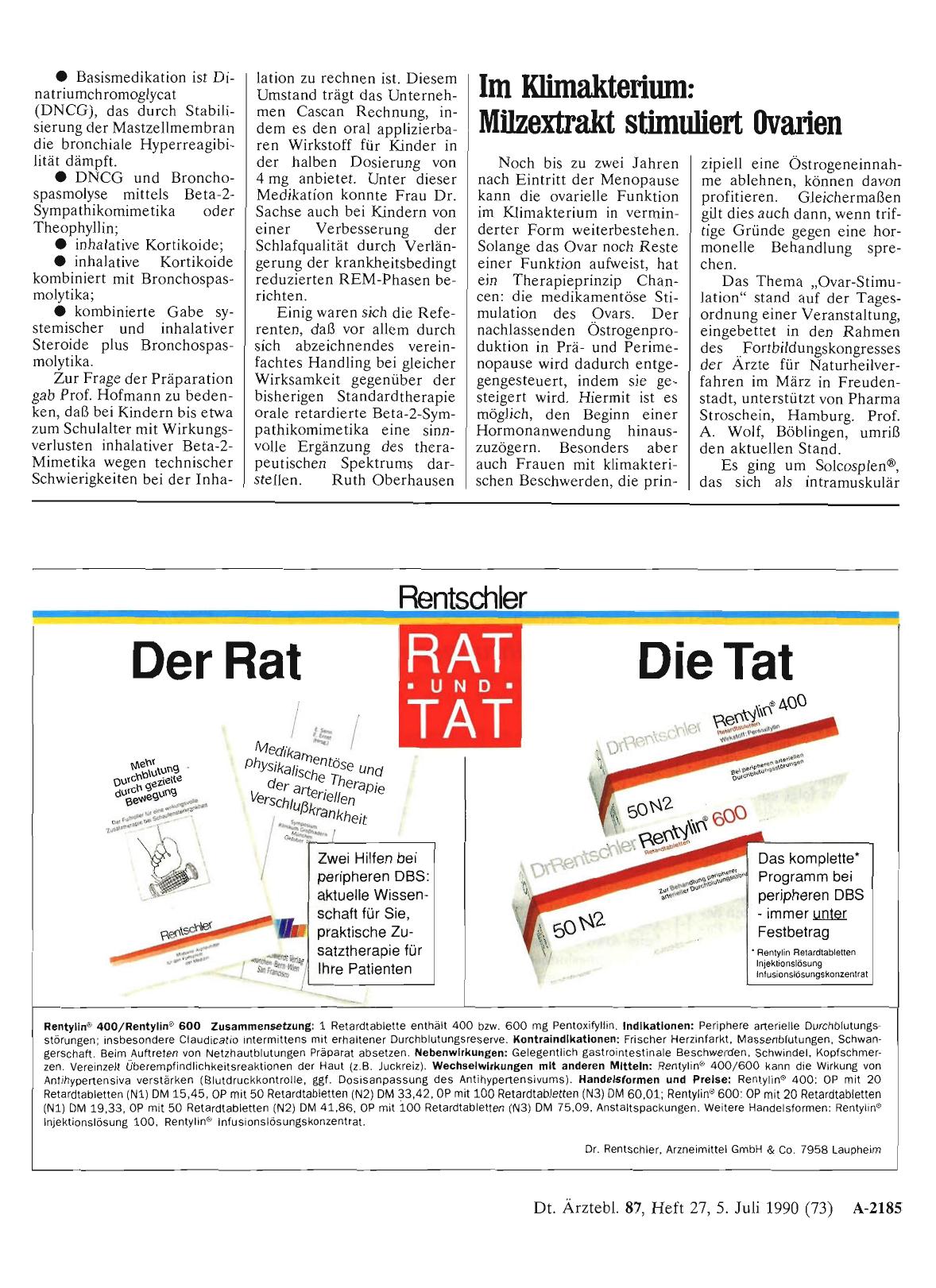 Vorschauseite 1: Im Klimakterium: Milzextrakt stimuliert Ovarien