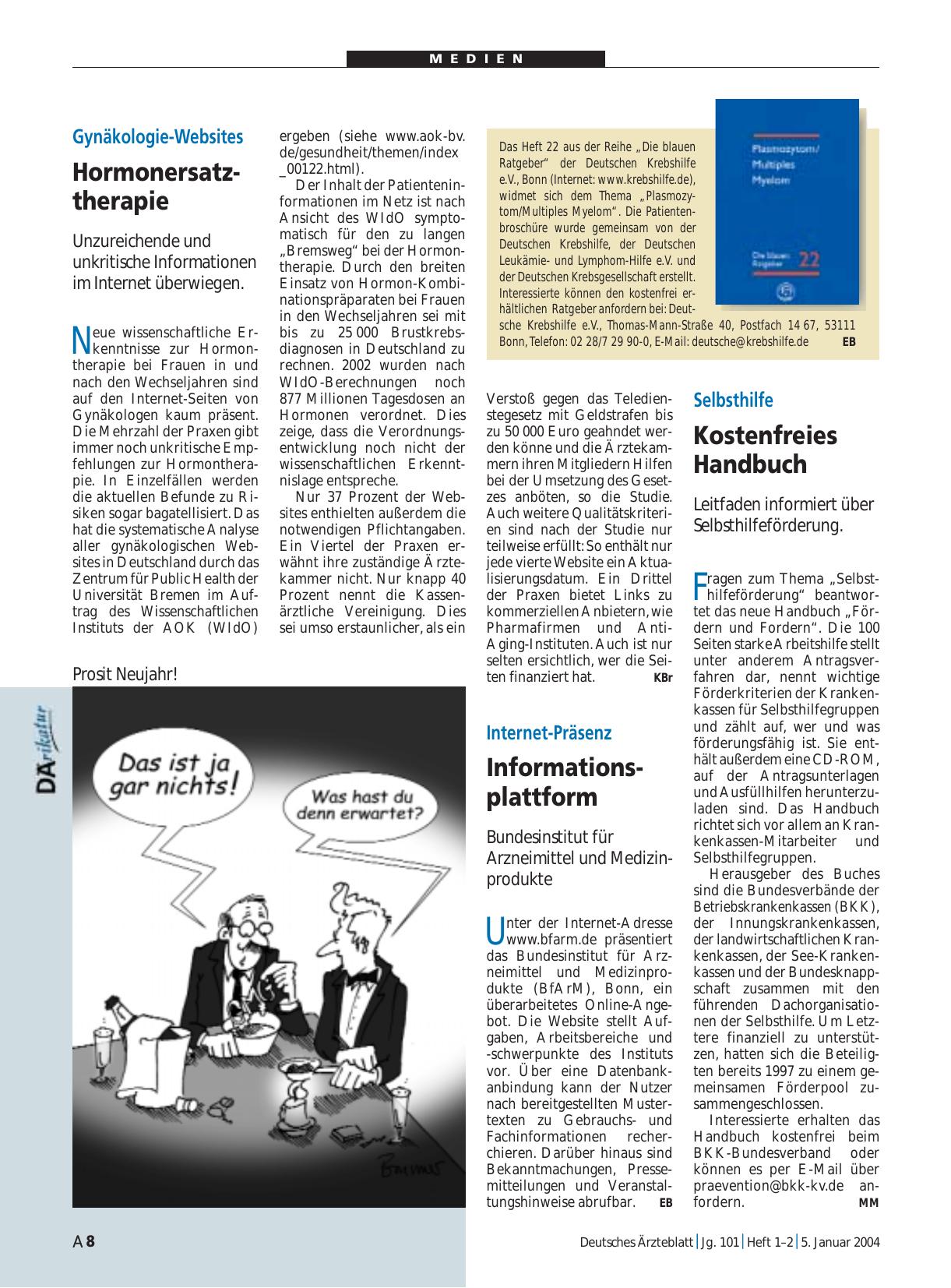 Vorschauseite 1: Das Heft 22 aus der Reihe „Die blauen Ratgeber“ der Deutschen Krebshilfe