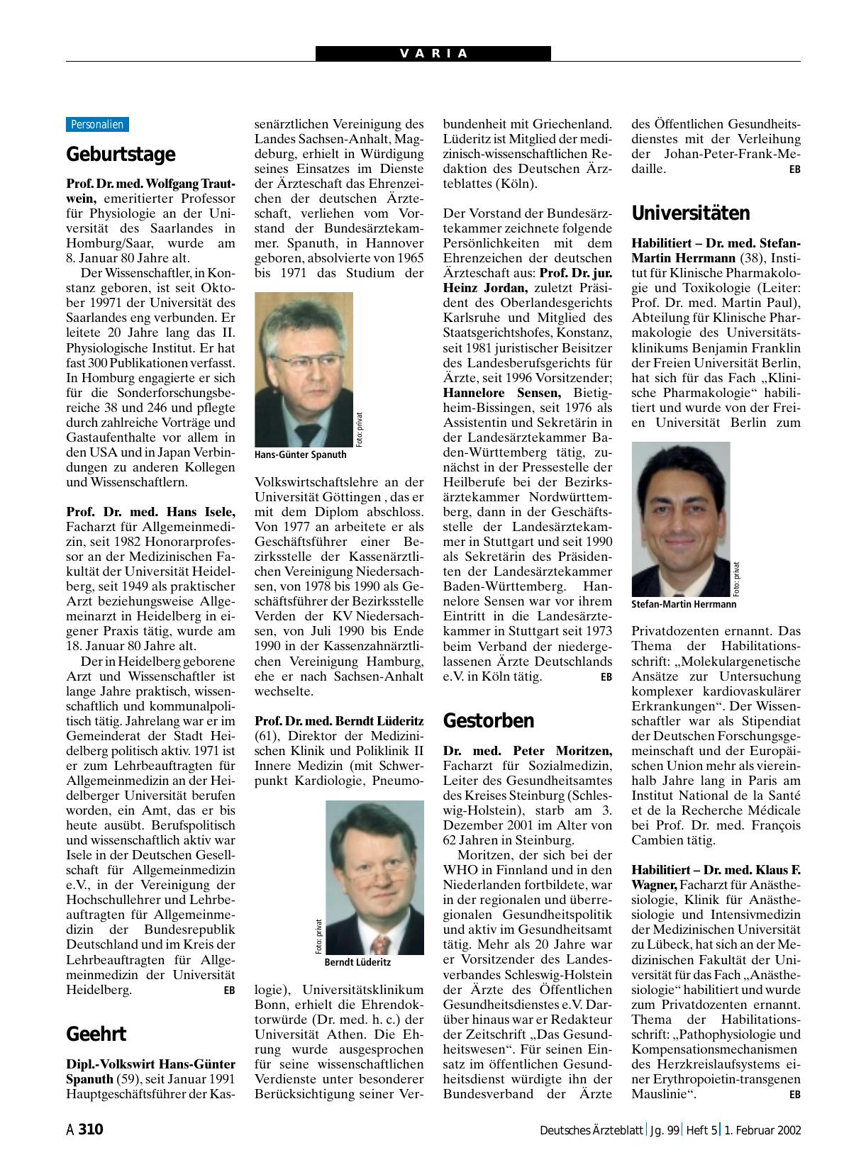 Vorschauseite 1: Universitäten