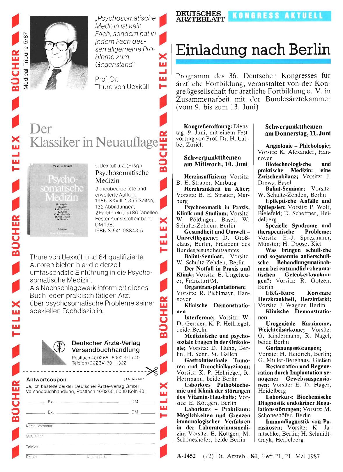 Vorschauseite 1: Einladung nach Berlin