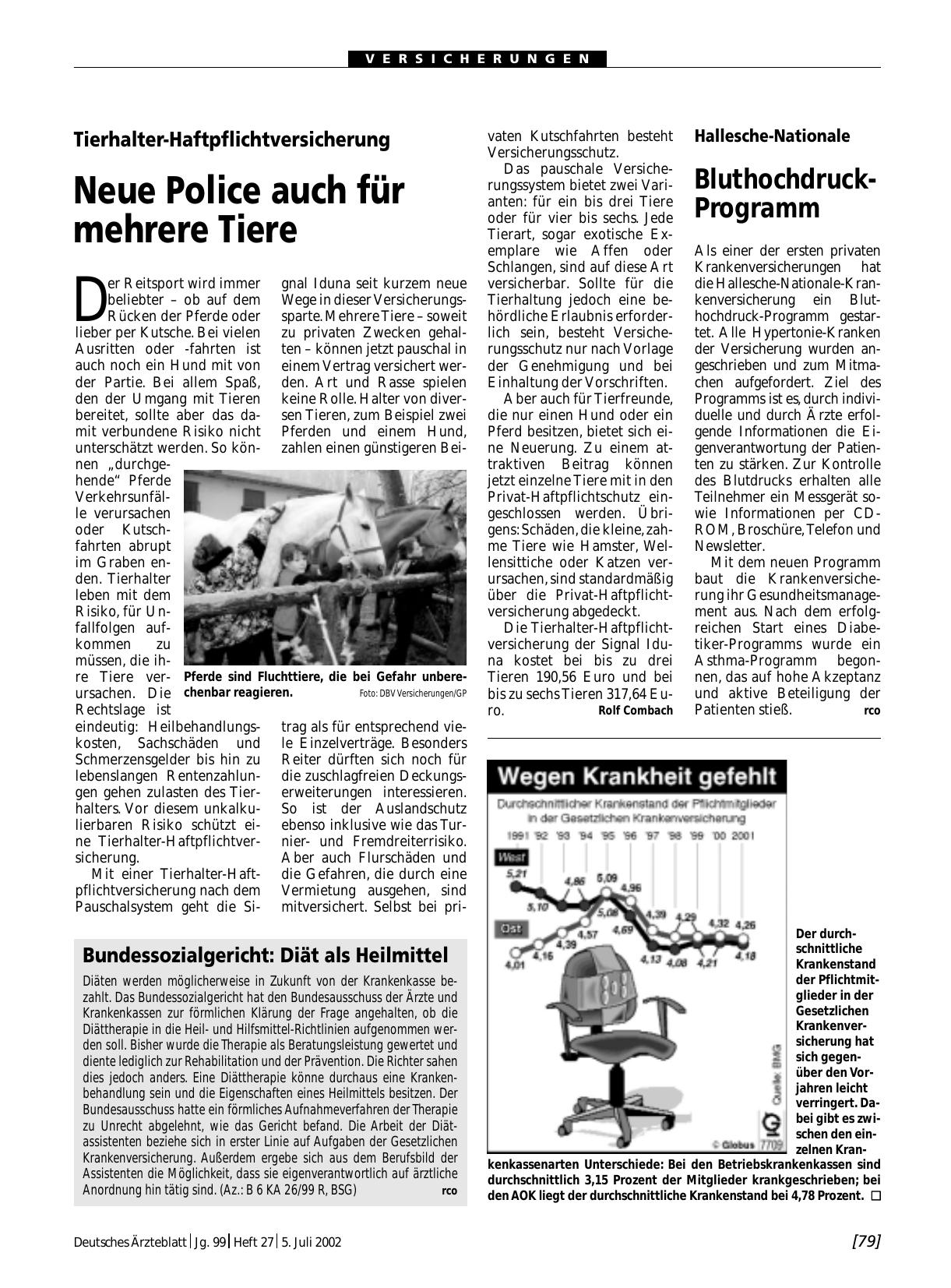 Vorschauseite 1: Wegen Krankheit gefehlt