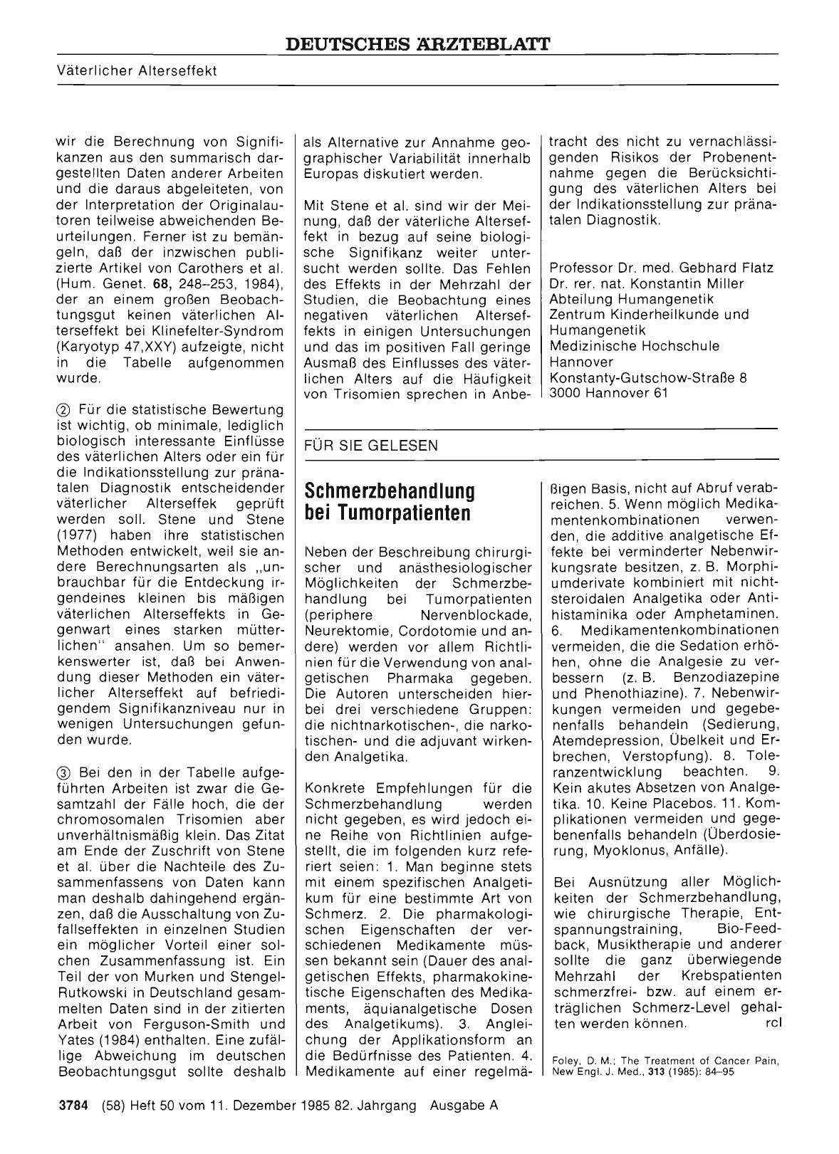 Vorschauseite 1: Schmerzbehandlung bei Tumorpatienten