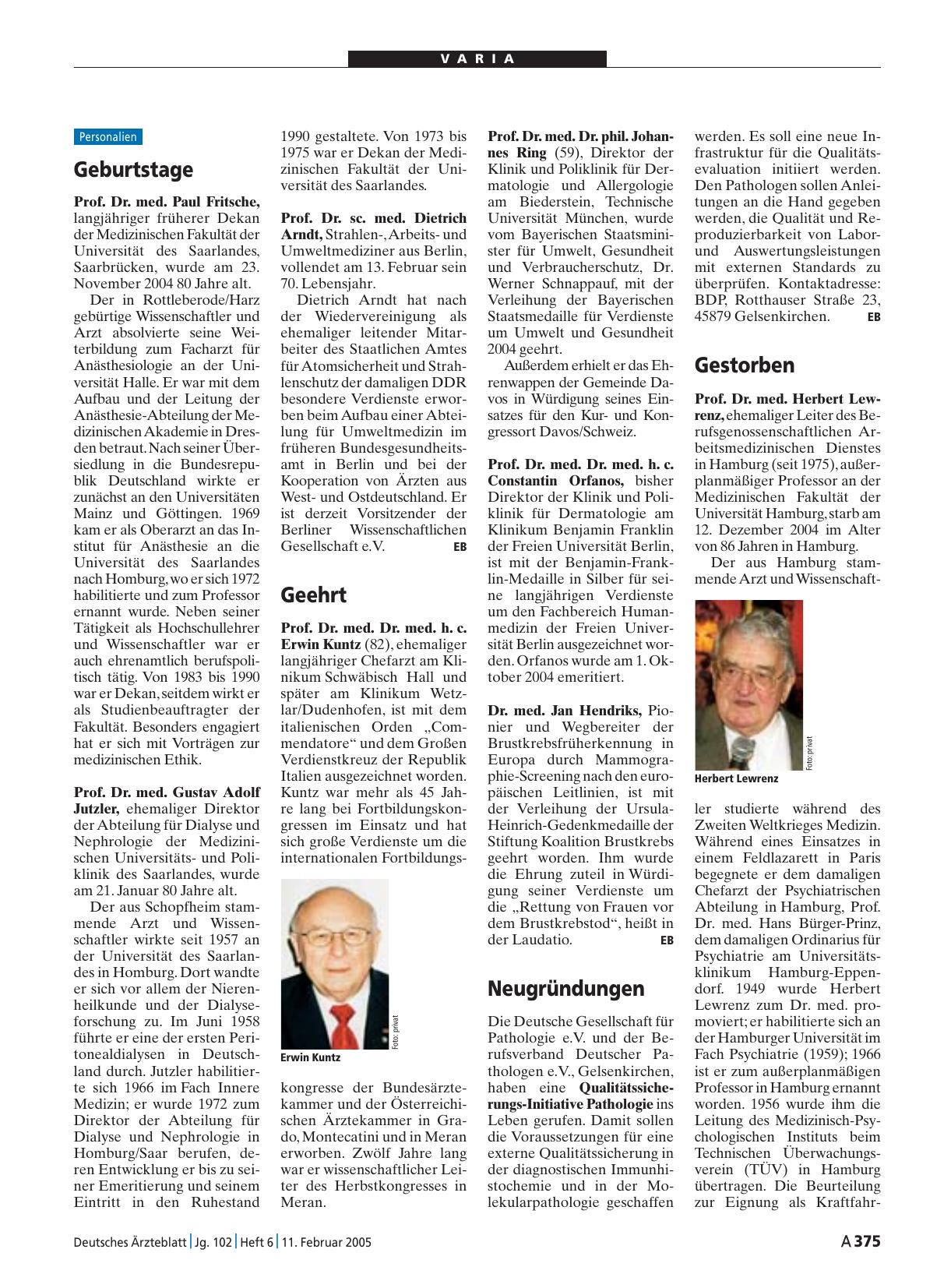 Vorschauseite 1: Geburtstage