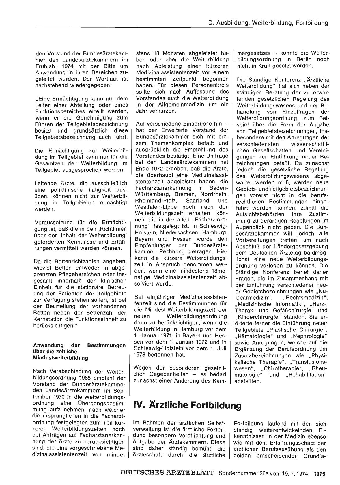 Vorschauseite 1: IV. Ärztliche Fortbildung