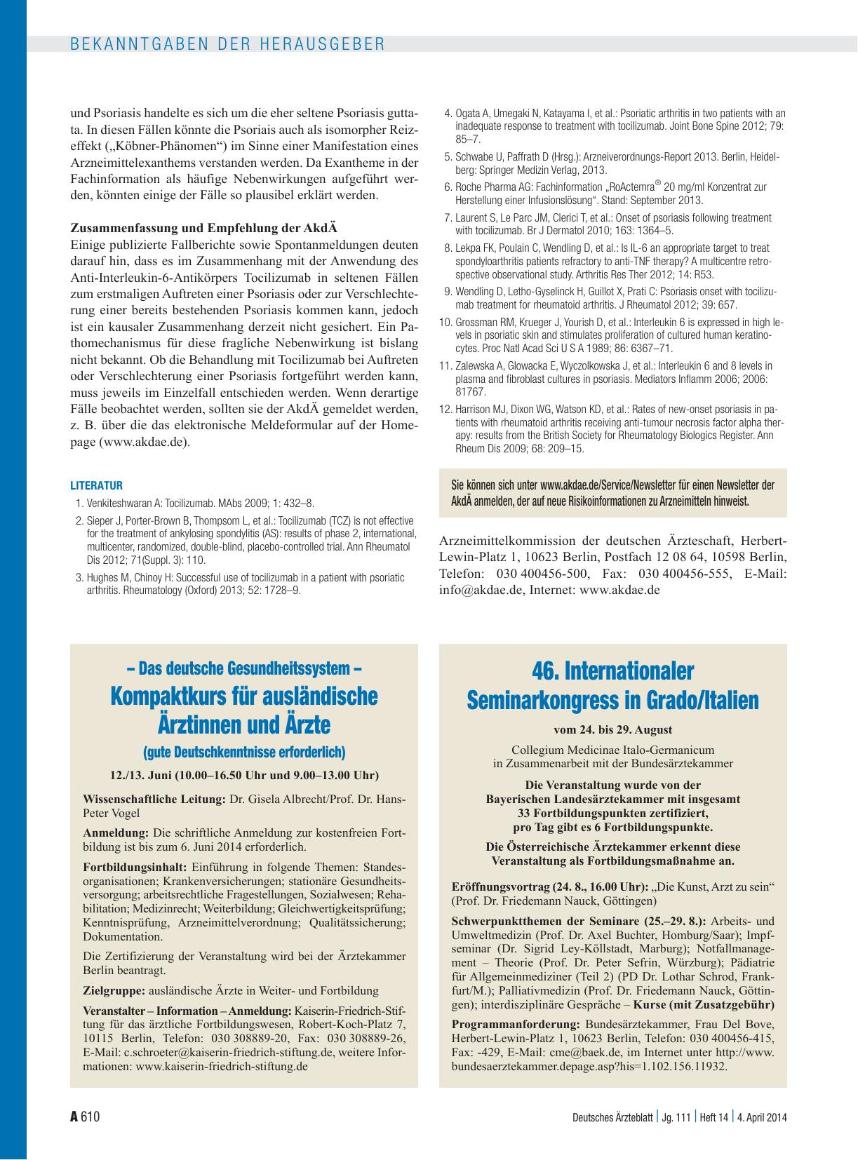 Vorschauseite 1: – Das deutsche Gesundheitssystem – Kompaktkurs für ausländische Ärztinnen und Ärzte (gute Deutschkenntnisse erforderlich)