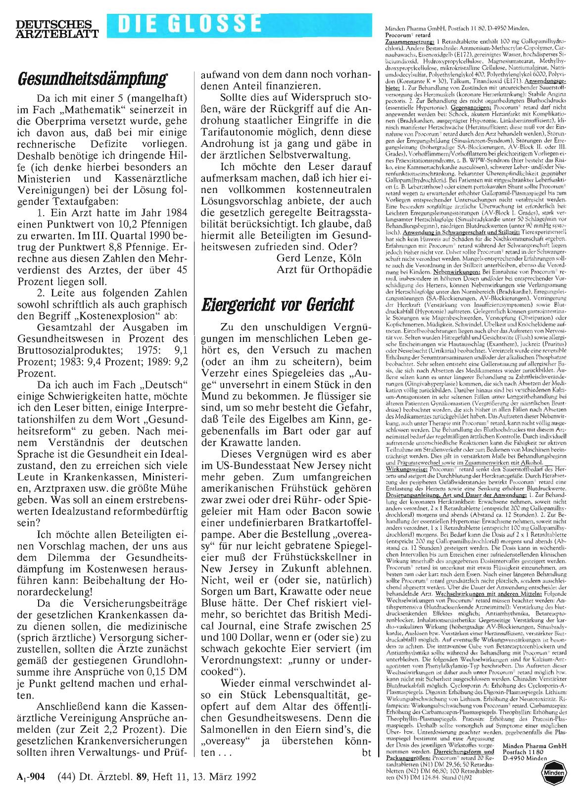 Vorschauseite 1: Eiergericht vor Gericht
