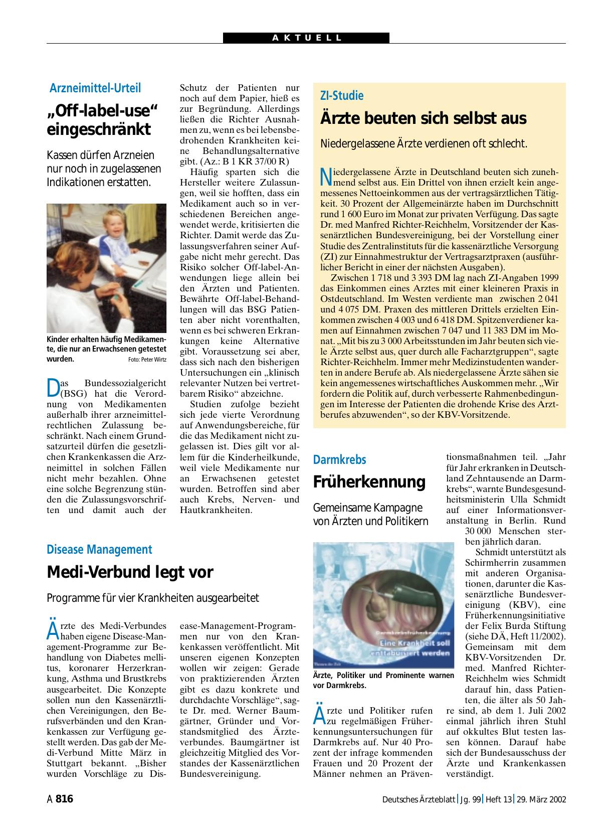 Vorschauseite 1: ZI-Studie: Ärzte beuten sich selbst aus