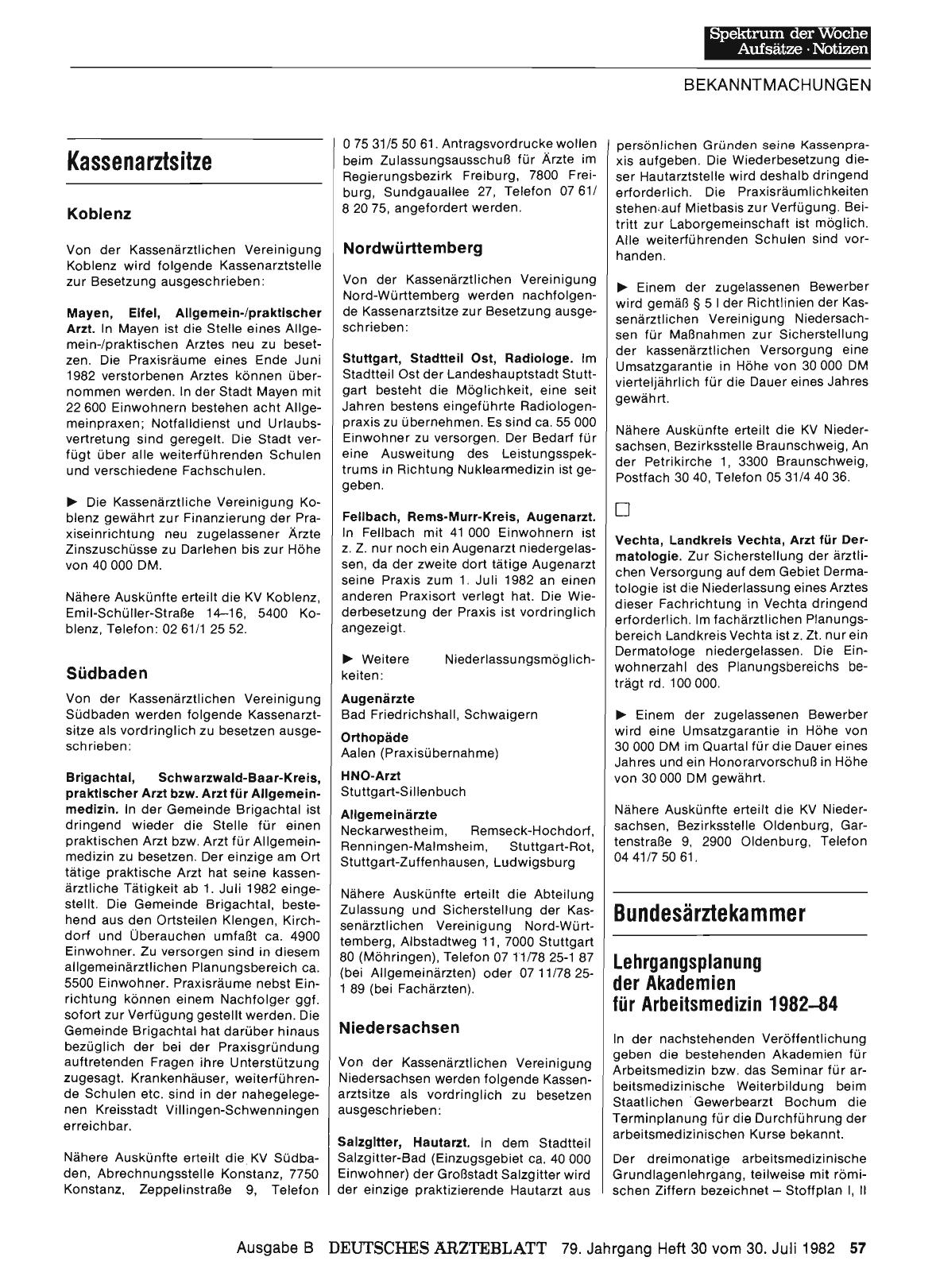 Vorschauseite 1: Kassenarztsitze