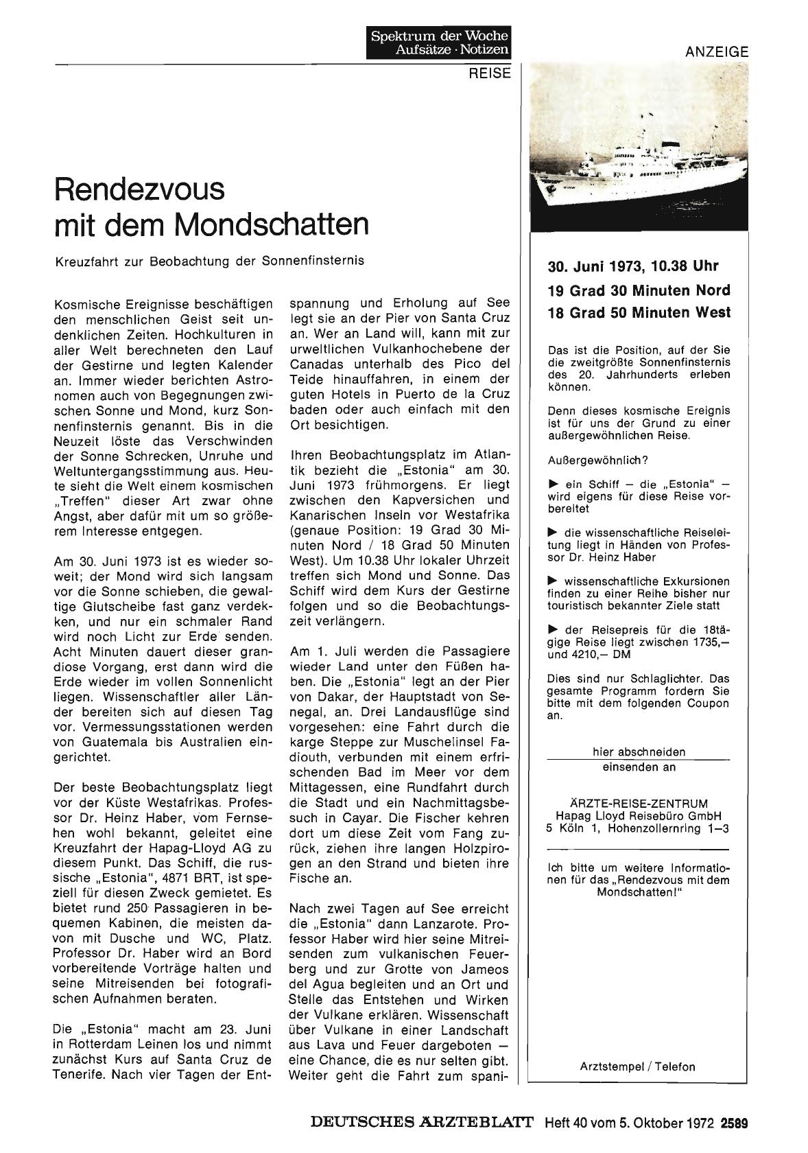 Vorschauseite 1: Rendezvous mit dem Mondschatten