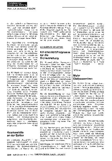 Vorschauseite 1: Nordrhein-Westfalen: Krankenhilfe an der Spitze