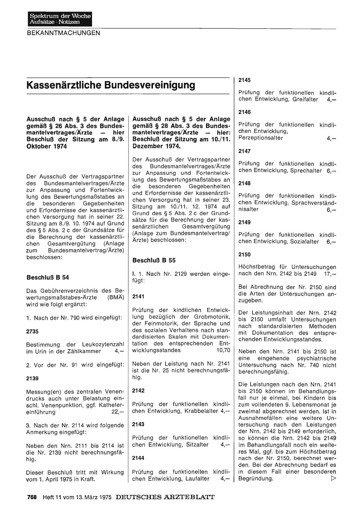 Vorschauseite 1: Kassenärztliche Bundesvereinigung