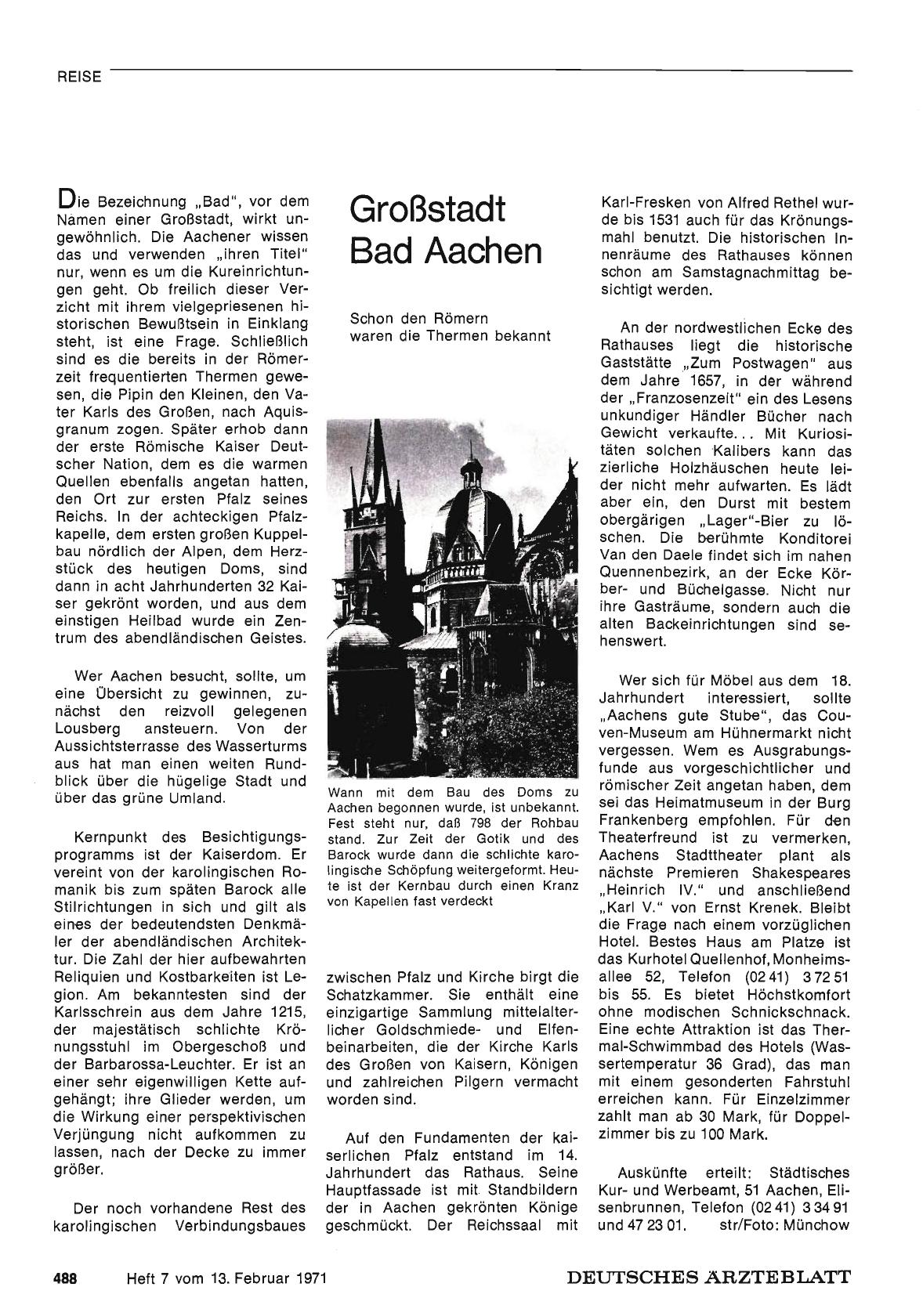 Vorschauseite 1: Großstadt Bad Aachen