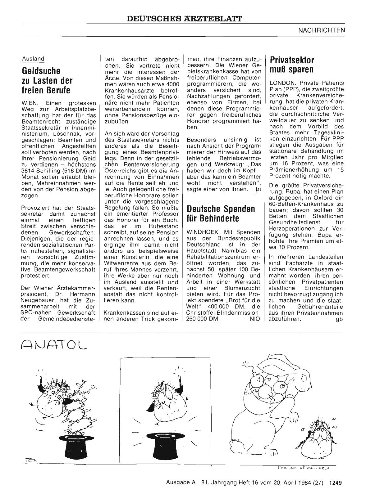 Vorschauseite 1: Privatsektor muß sparen