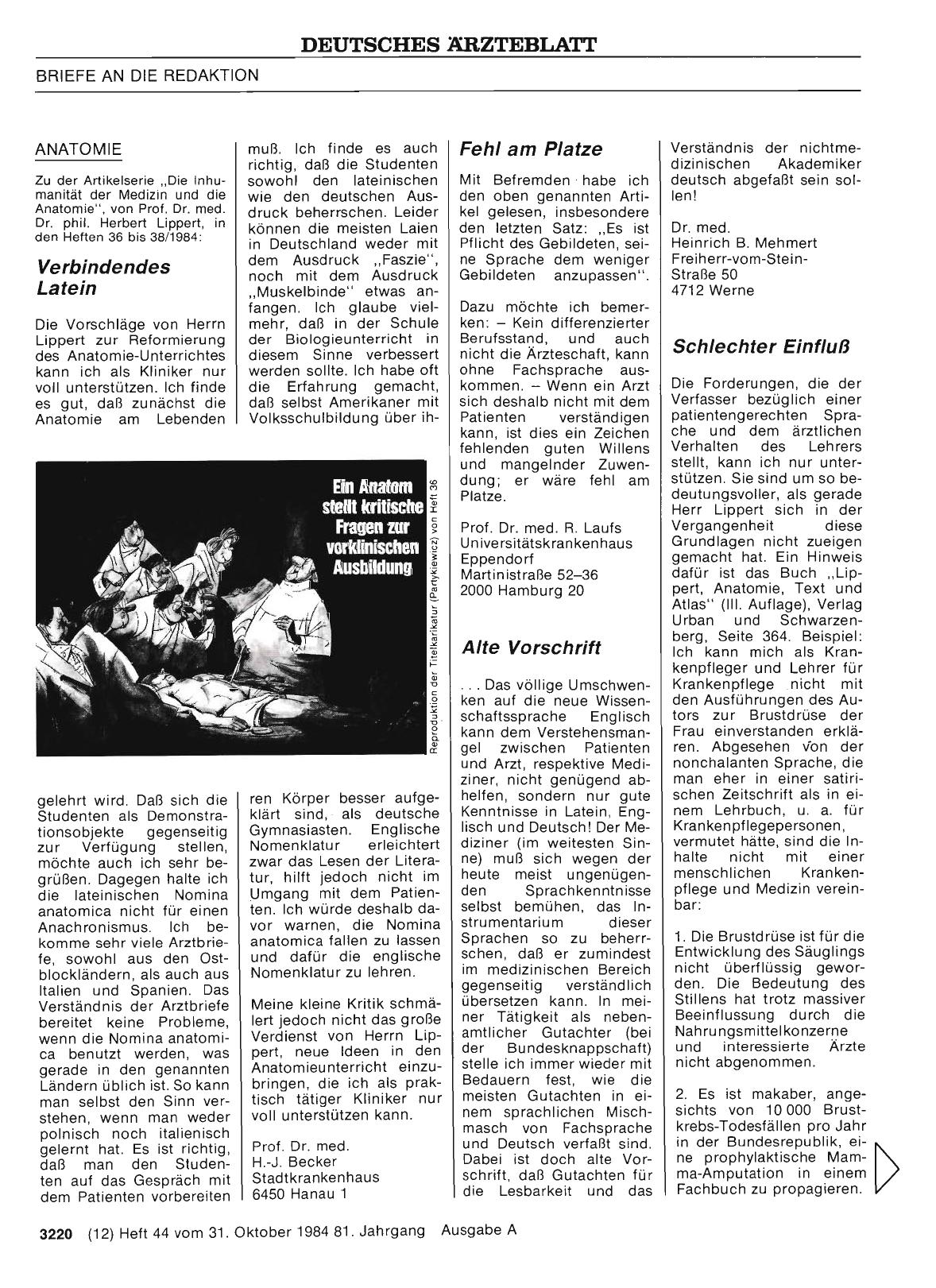 Vorschauseite 1: ANATOMIE: Alte Vorschrift