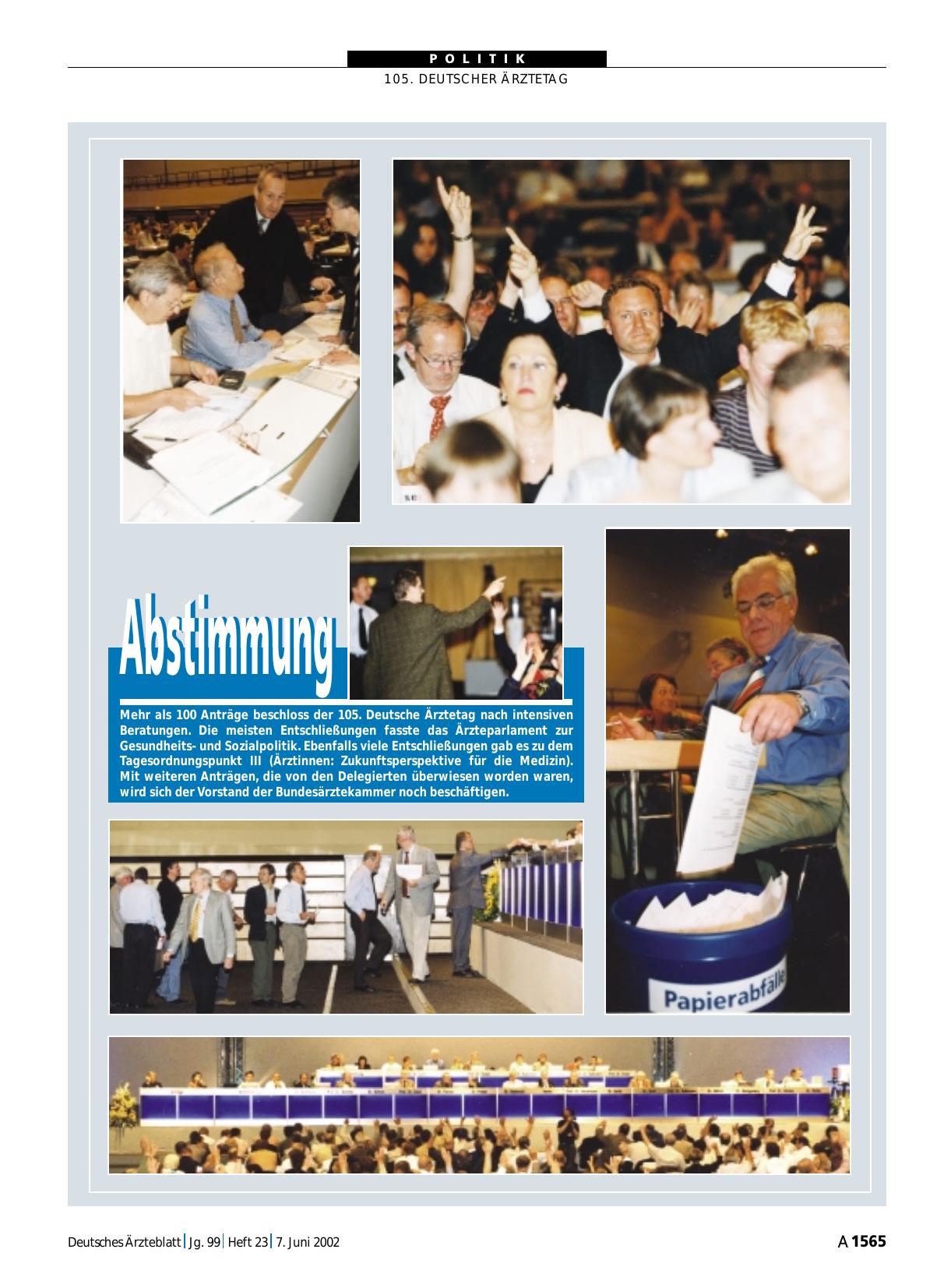 Vorschauseite 1: Abstimmung