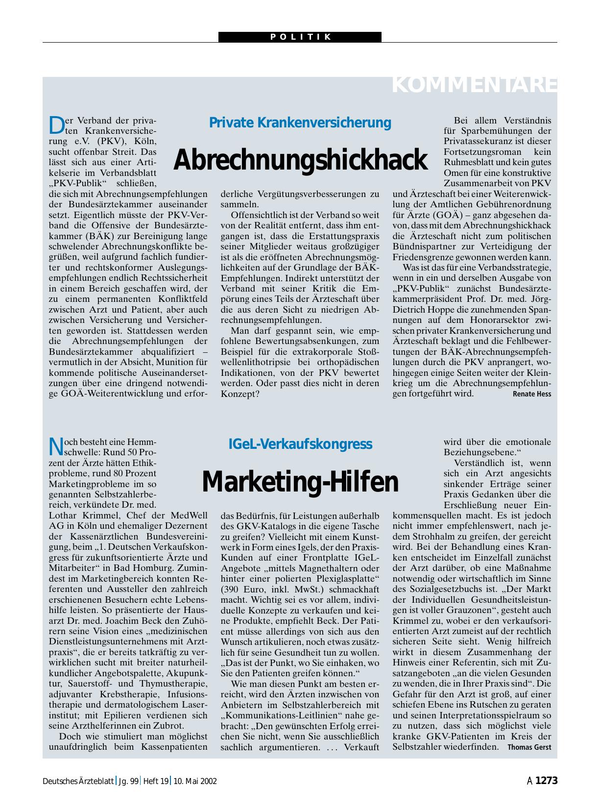Vorschauseite 1: IGeL-Verkaufskongress: Marketing-Hilfen