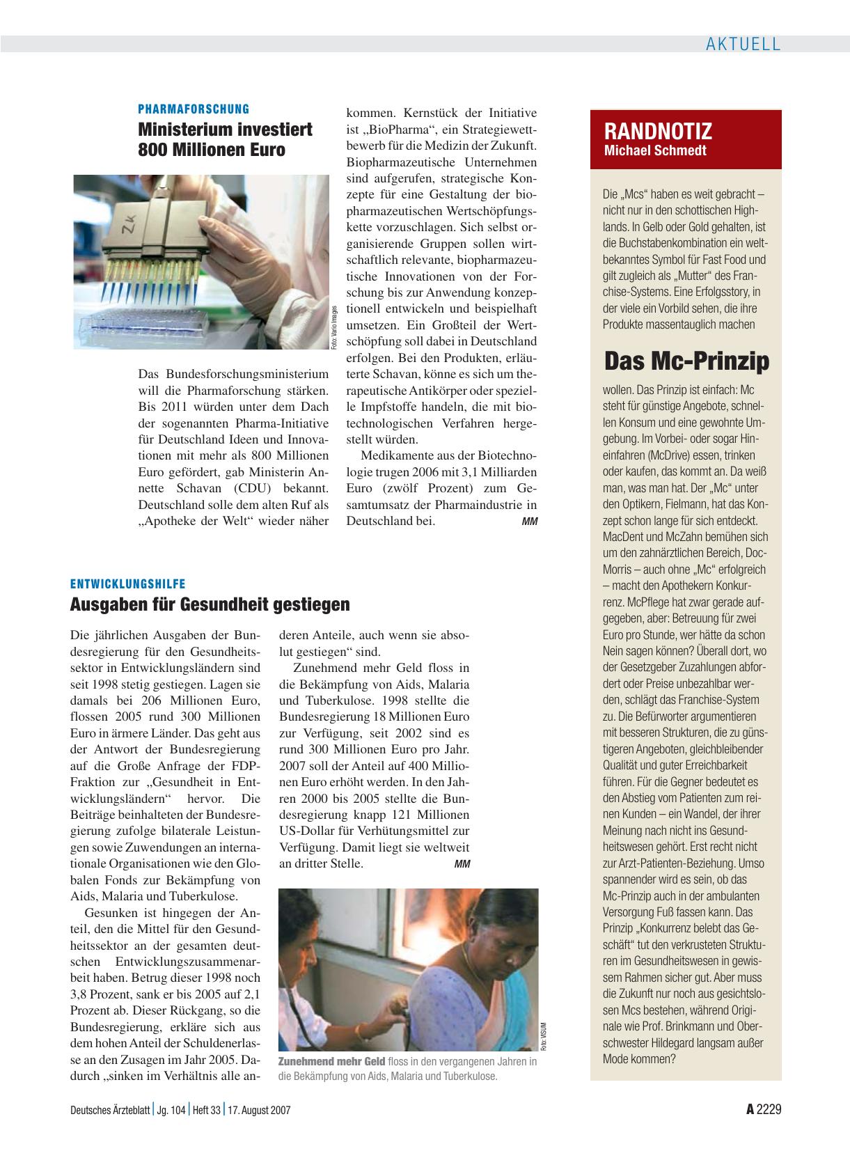 Vorschauseite 1: RANDNOTIZ: Das Mc-Prinzip