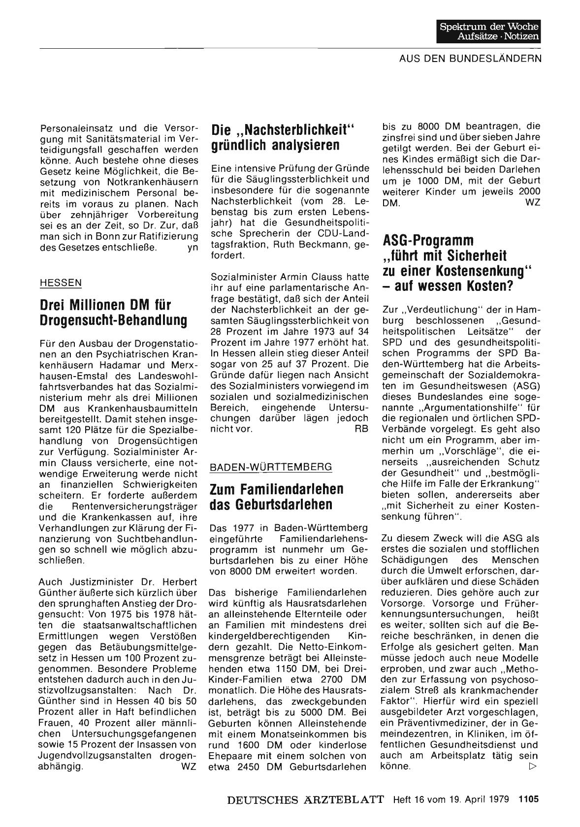 Vorschauseite 1: Hessen: Die „Nachsterblichkeit“ gründlich analysieren