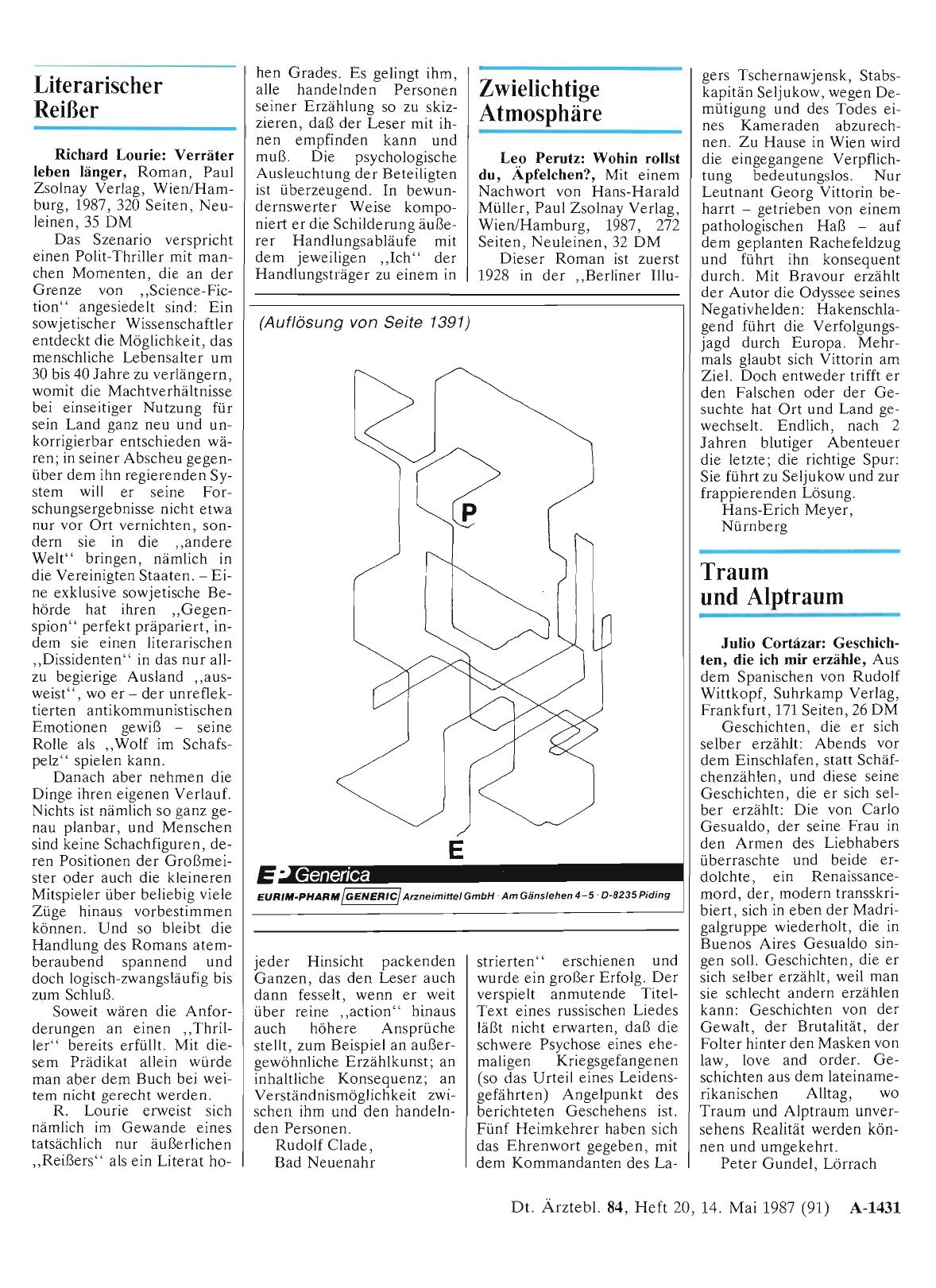 Vorschauseite 1: Traum und Alptraum