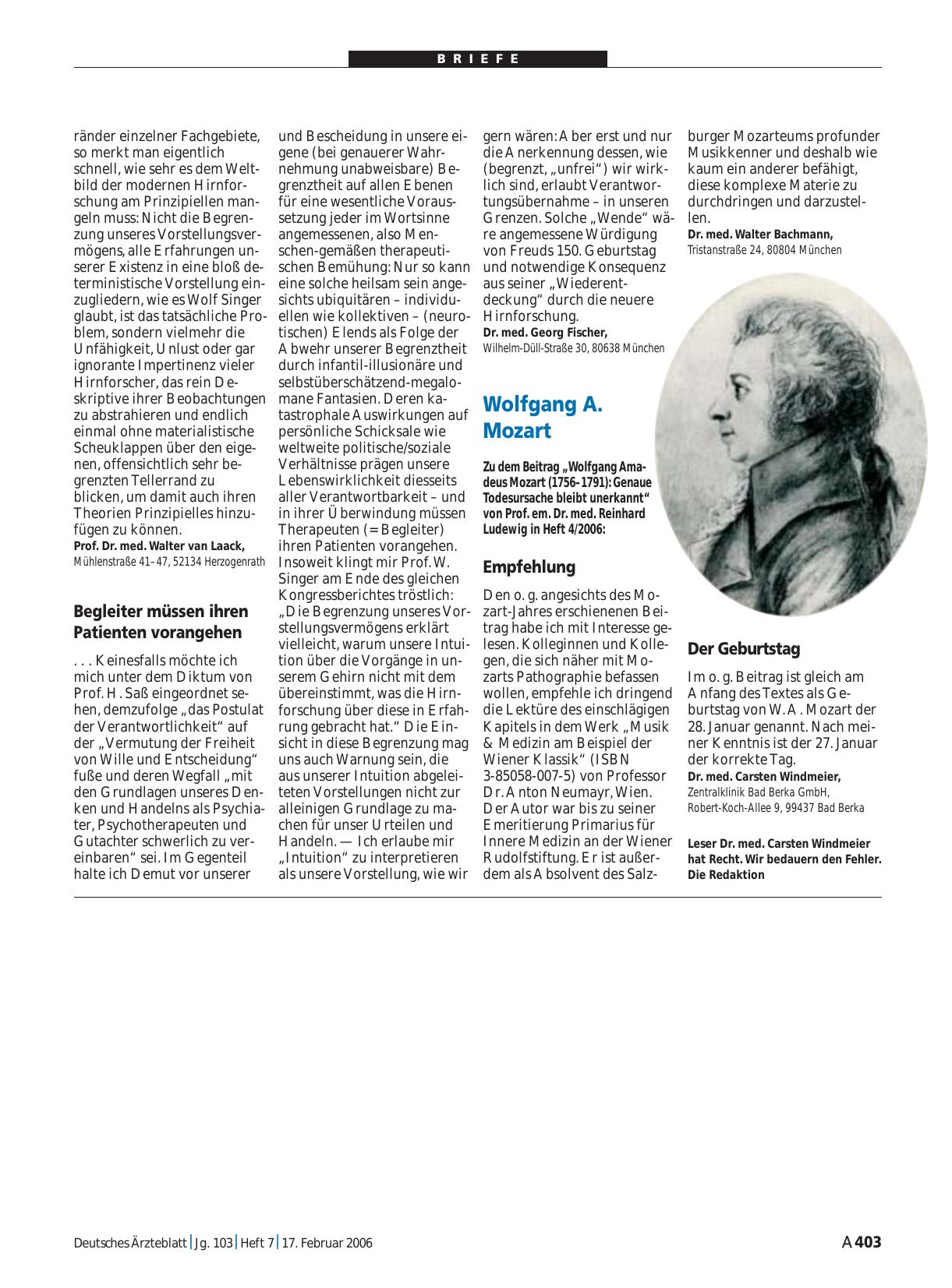 Vorschauseite 1: Wolfgang A. Mozart: Der Geburtstag